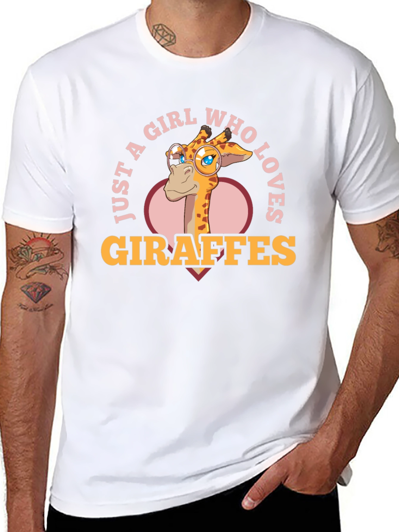 Just A Girl Who Loves Giraffes T-Shirt