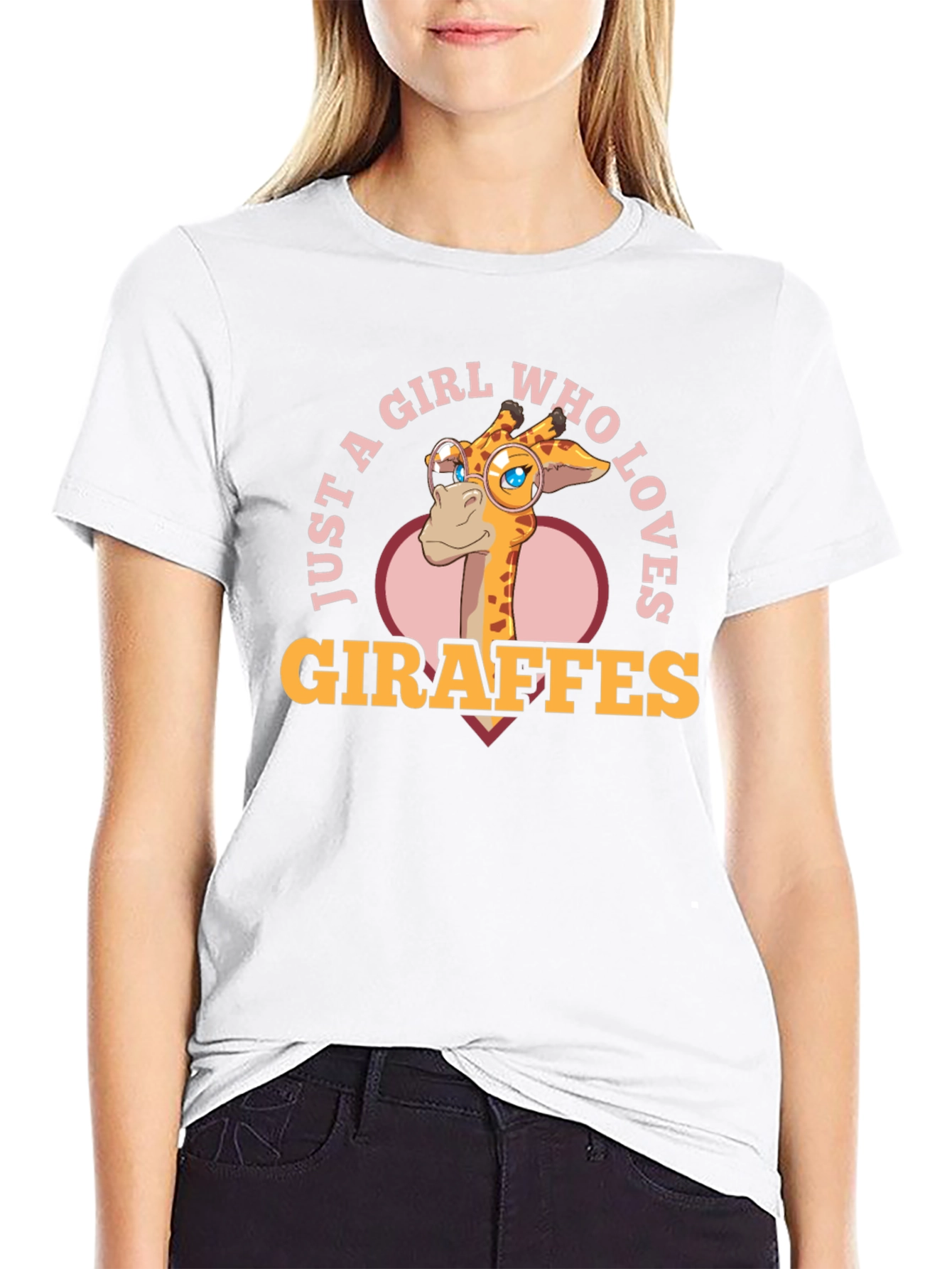 Just A Girl Who Loves Giraffes T-Shirt