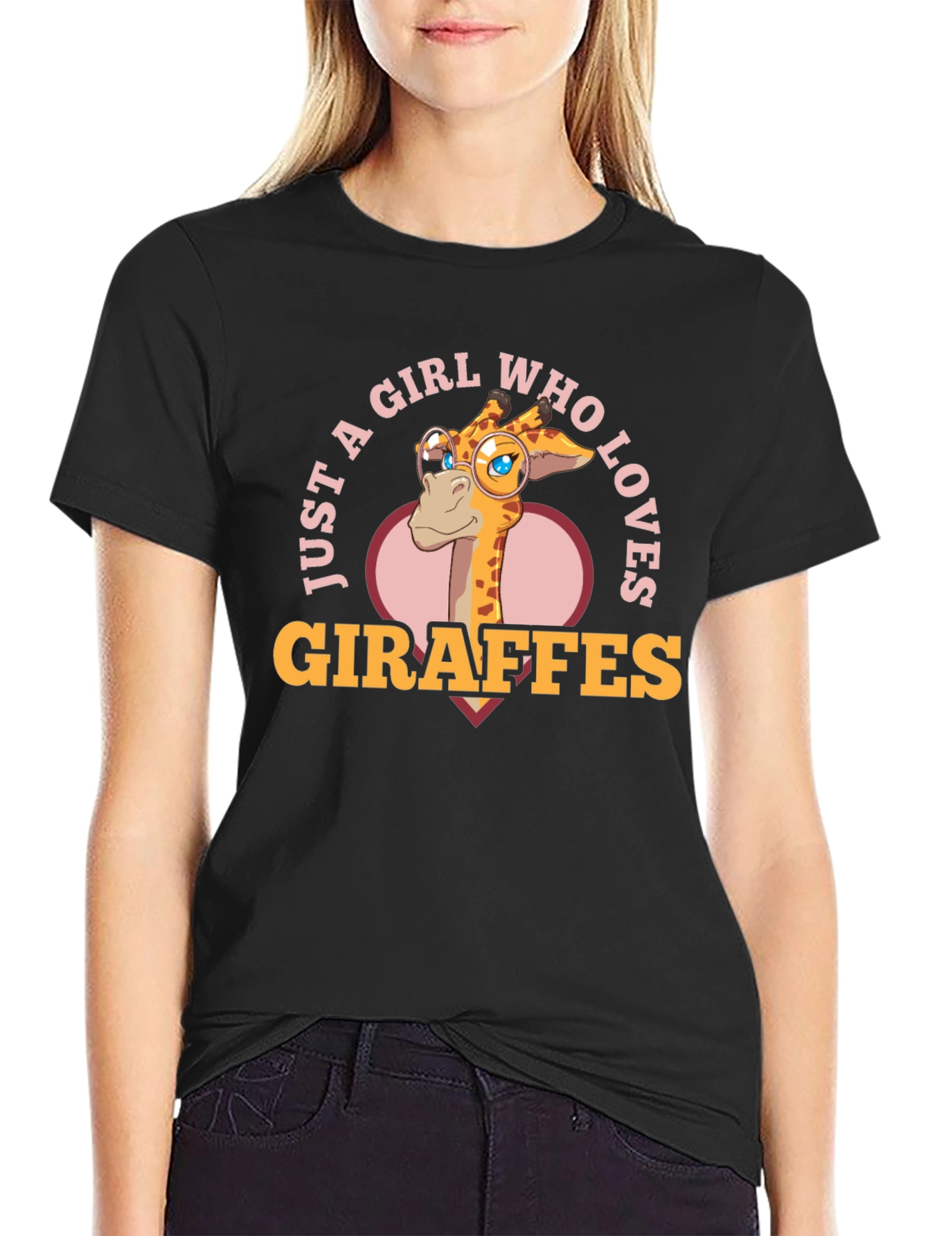 Just A Girl Who Loves Giraffes T-Shirt