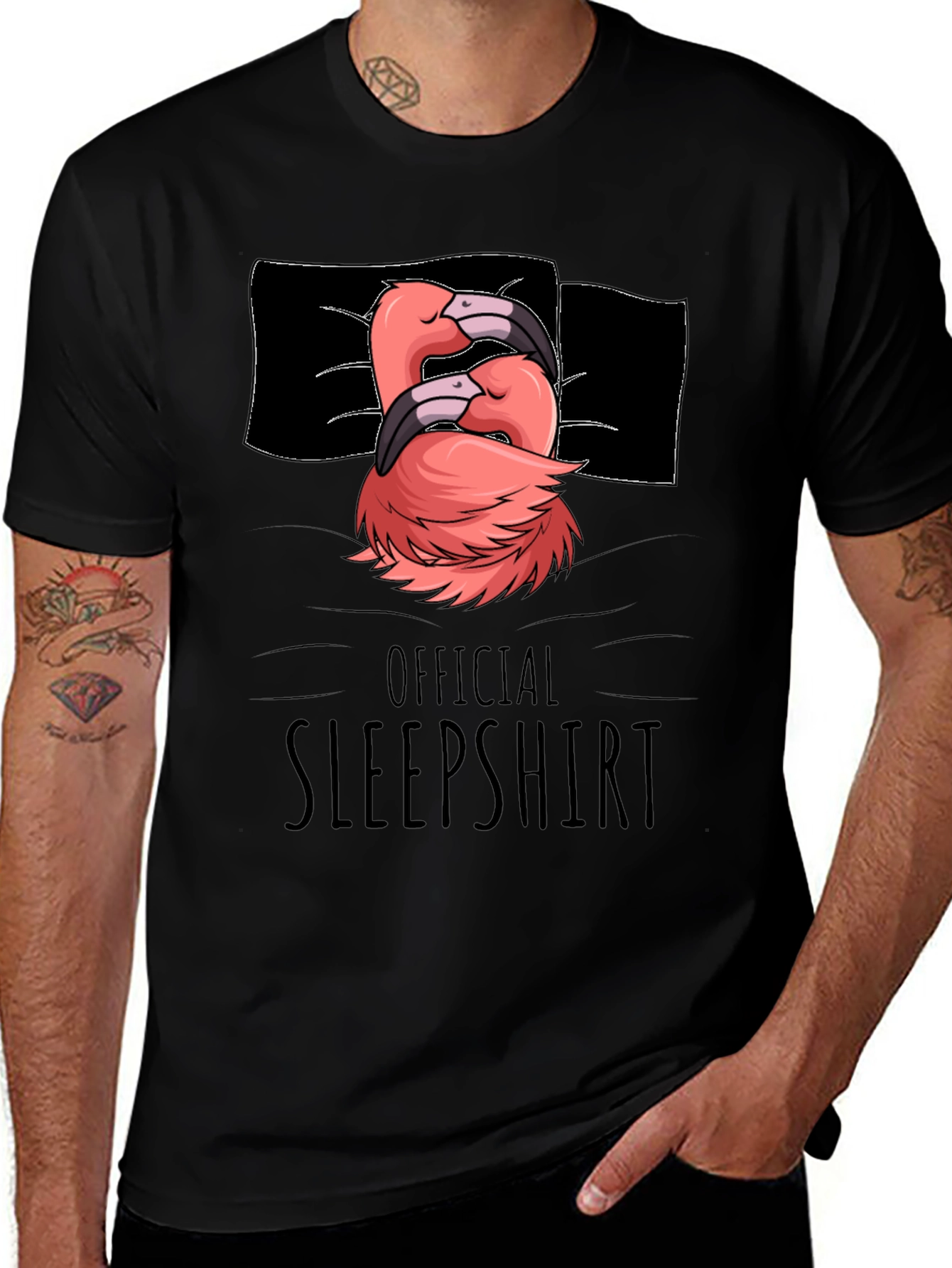 Flamingo Sleepshirt - Novelty Graphic Tee