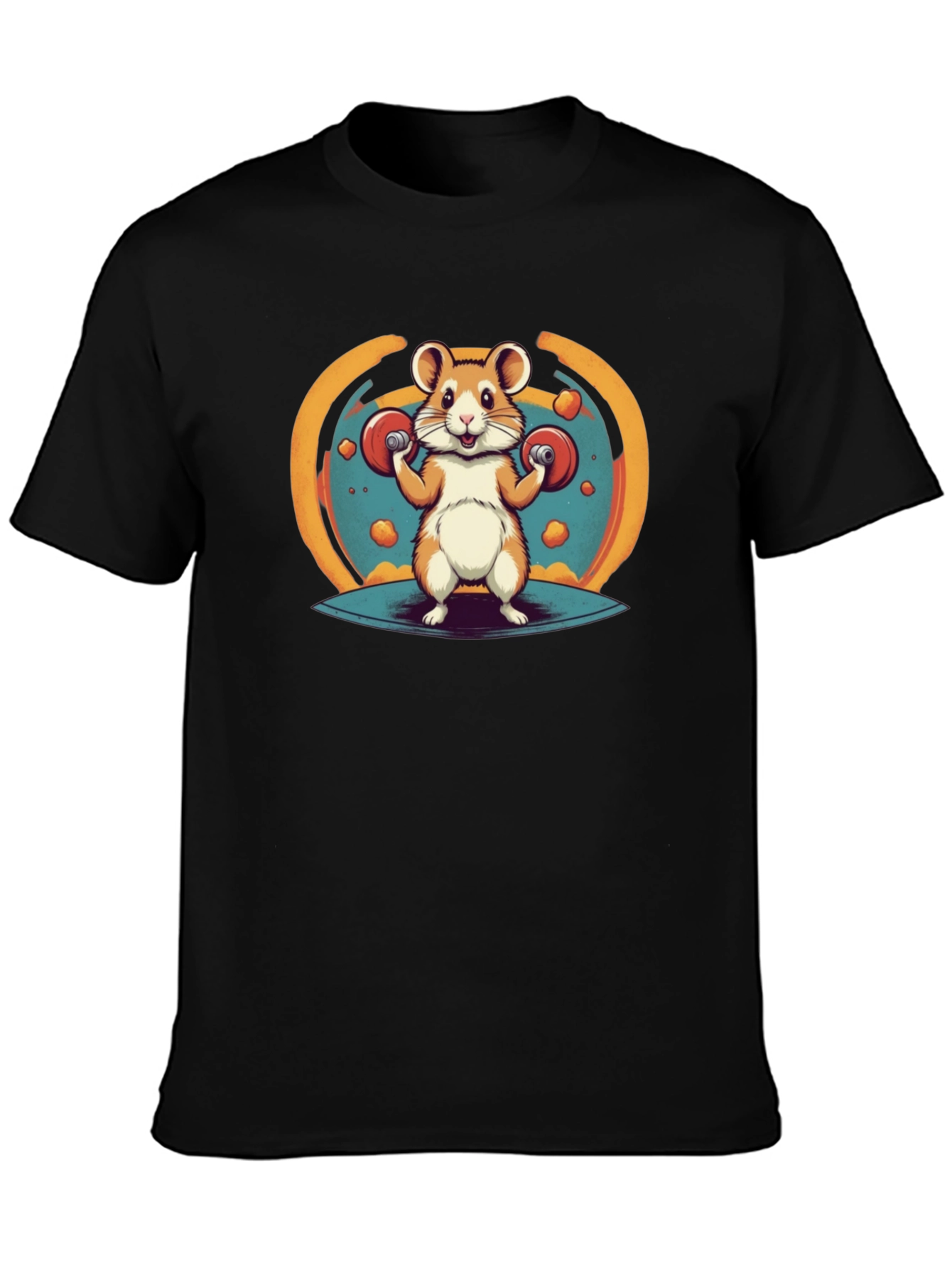 Hamster Gym T-Shirt - Funny Workout Tee