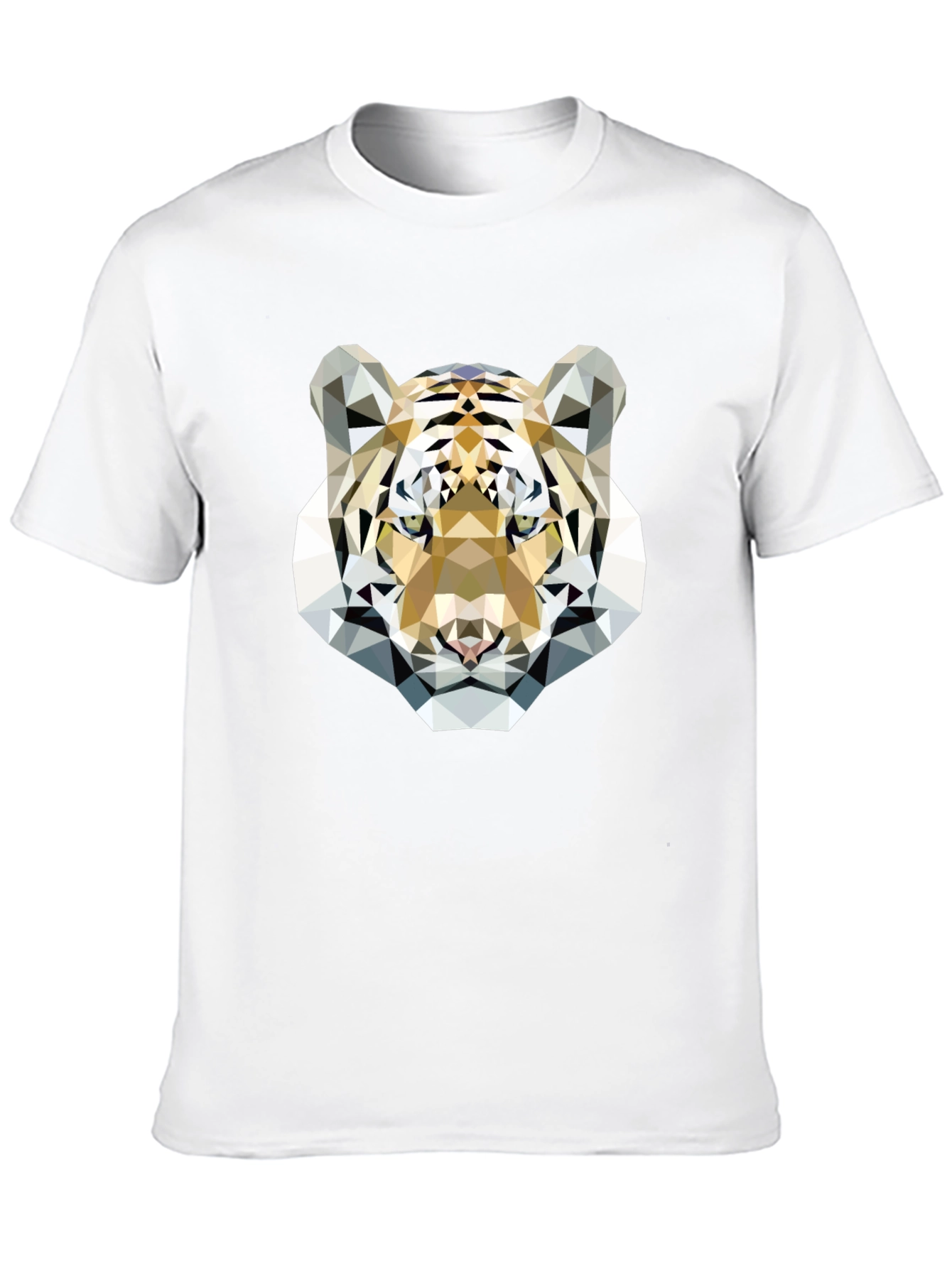 Geometric Tiger Graphic Tee - Modern & Stylish