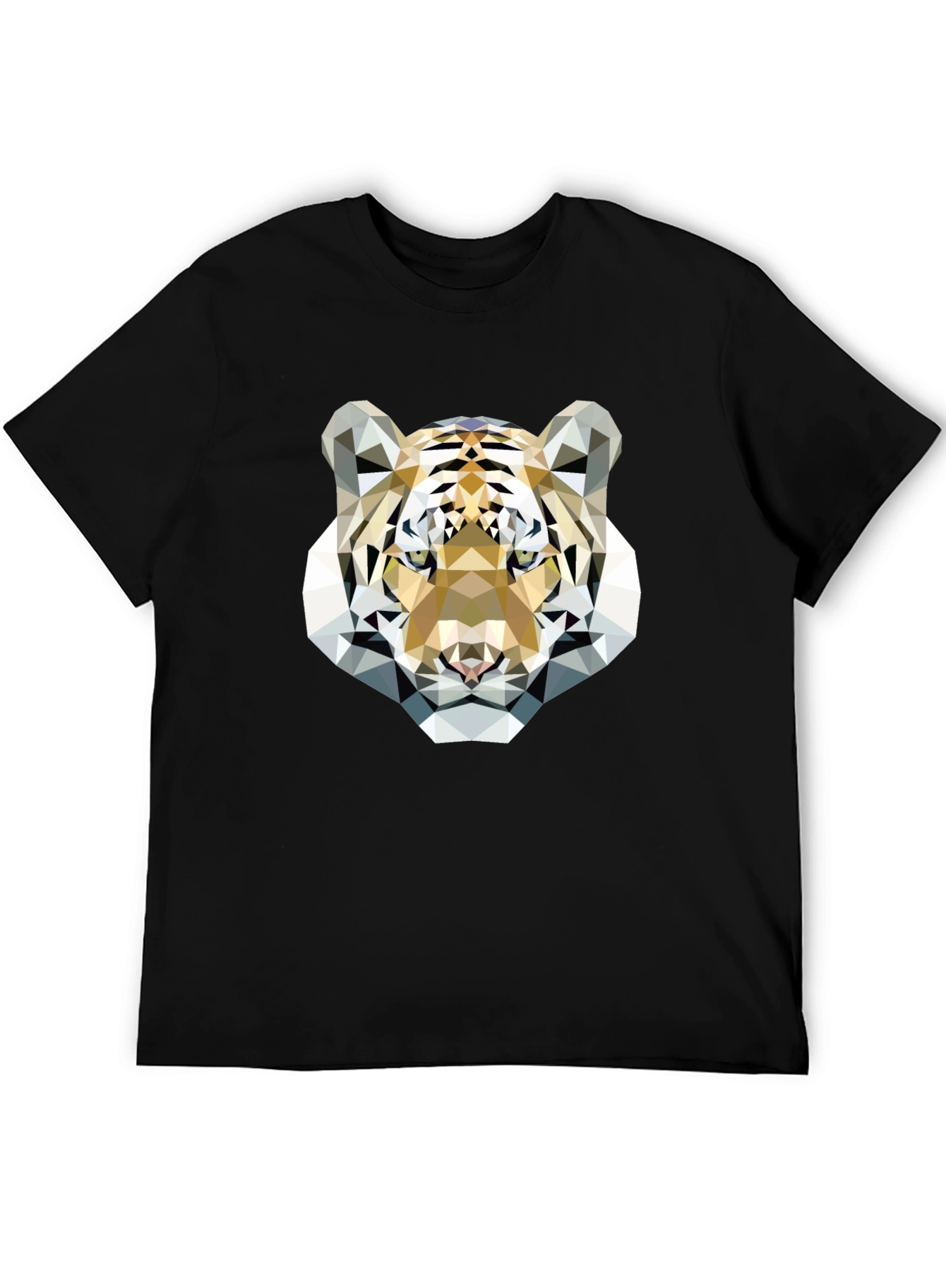 Geometric Tiger Graphic Tee - Modern & Stylish