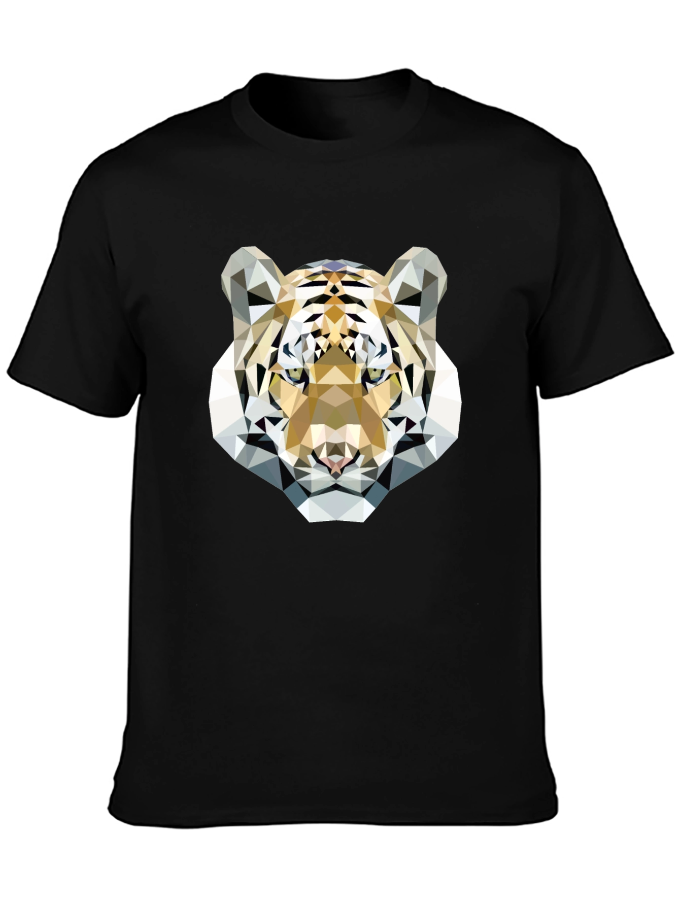 Geometric Tiger Graphic Tee - Modern & Stylish
