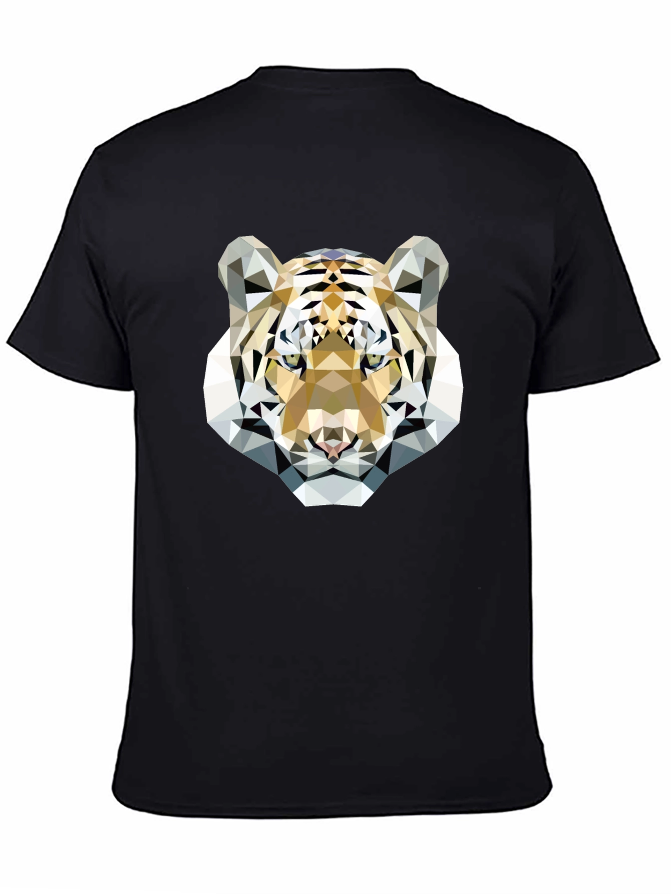 Geometric Tiger Graphic Tee - Modern & Stylish