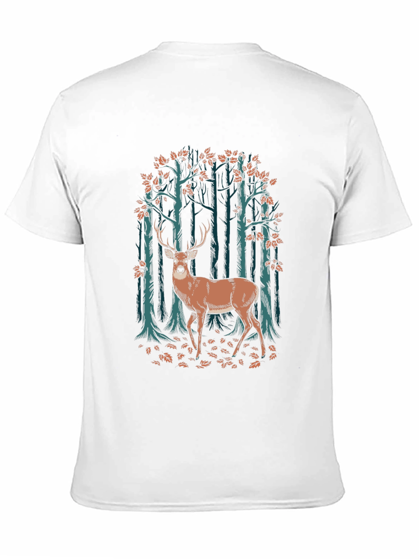 Deer in Forest Graphic T-Shirt