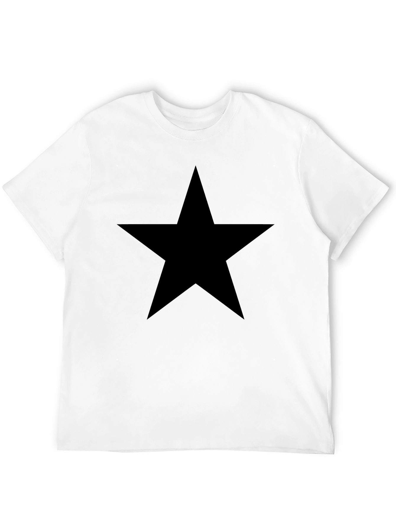 Black Star Graphic T-Shirt | Mens Casual Tee