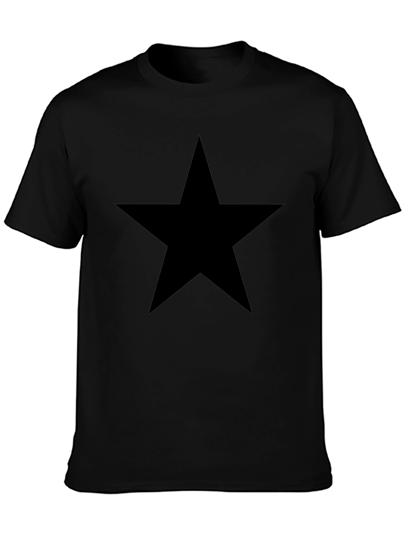 Black Star Graphic T-Shirt | Mens Casual Tee