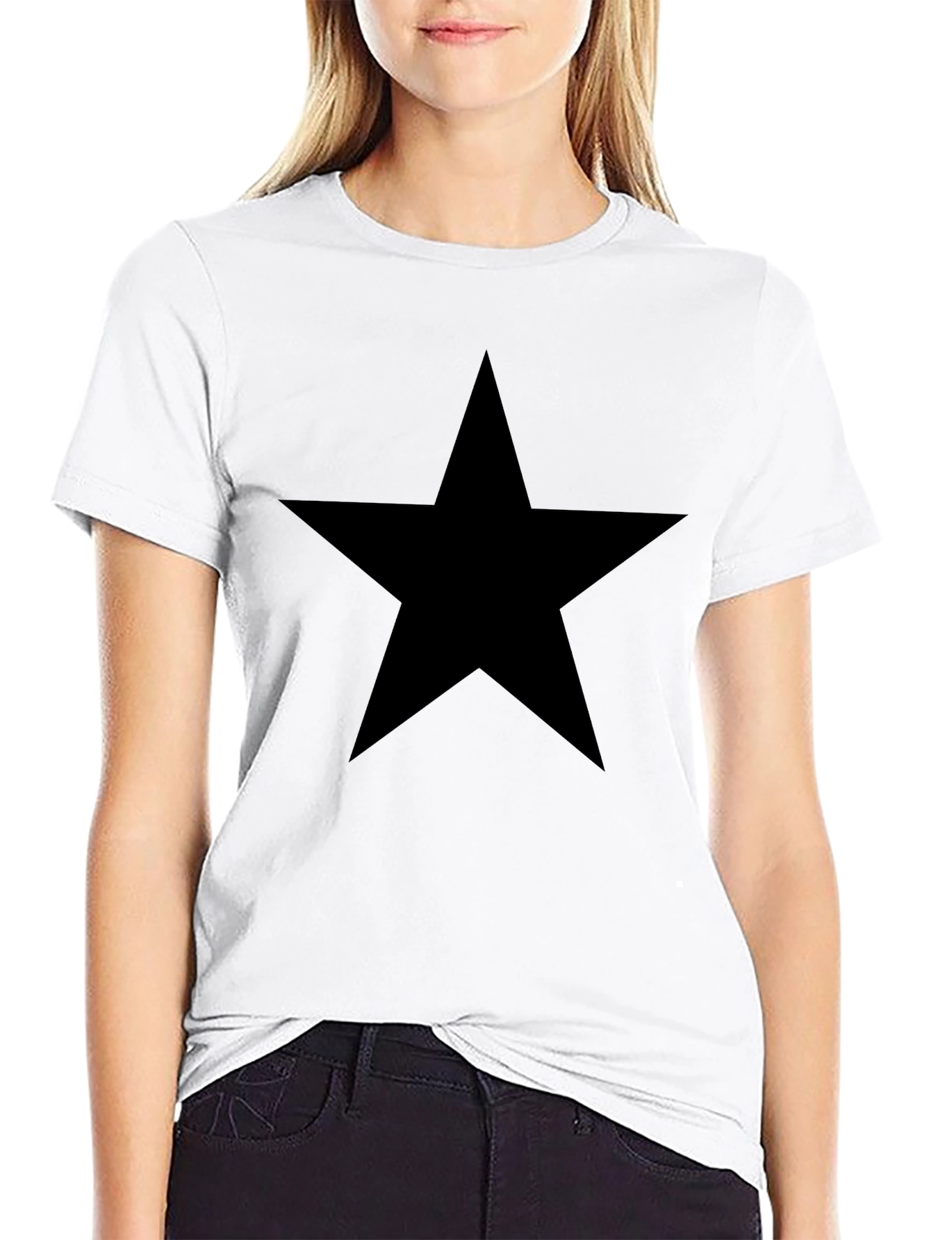 Black Star Graphic T-Shirt | Mens Casual Tee