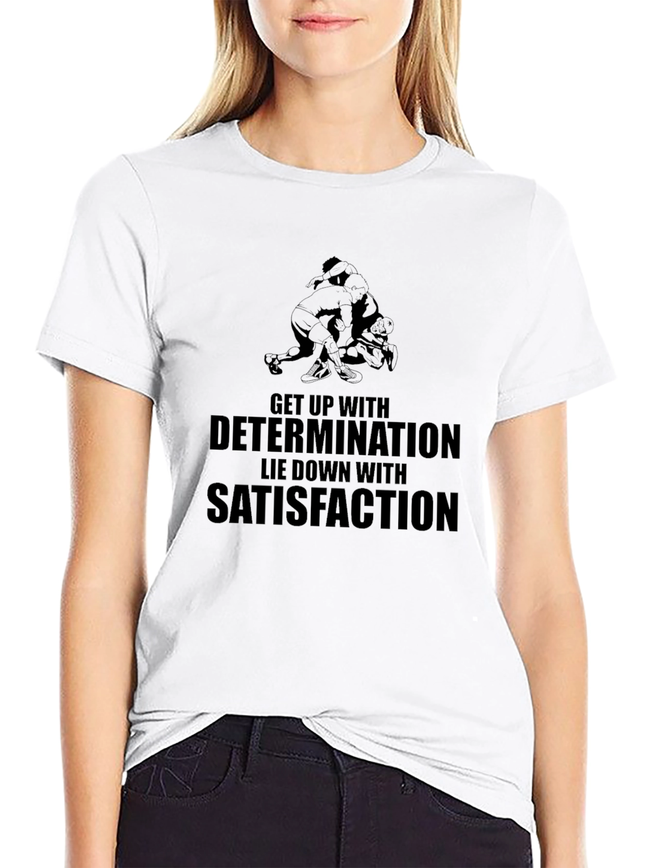 Motivational Wrestling Graphic T-Shirt