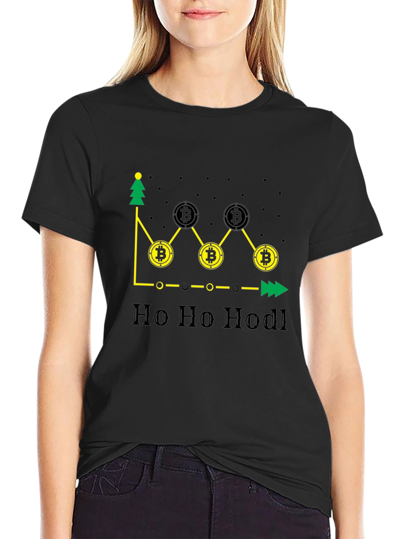 Bitcoin Holiday HODL Black T-Shirt