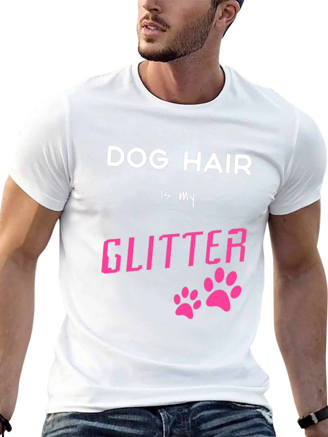Dog Hair is My Glitter Graphic T-Shirt