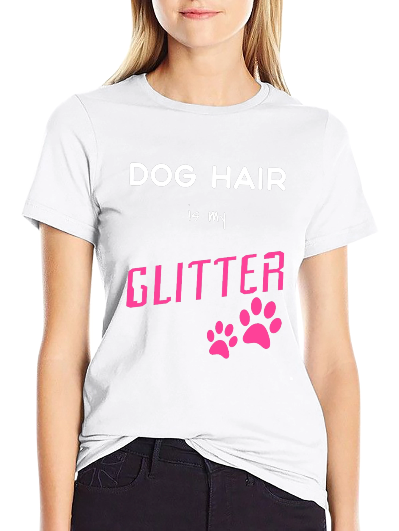 Dog Hair is My Glitter Graphic T-Shirt