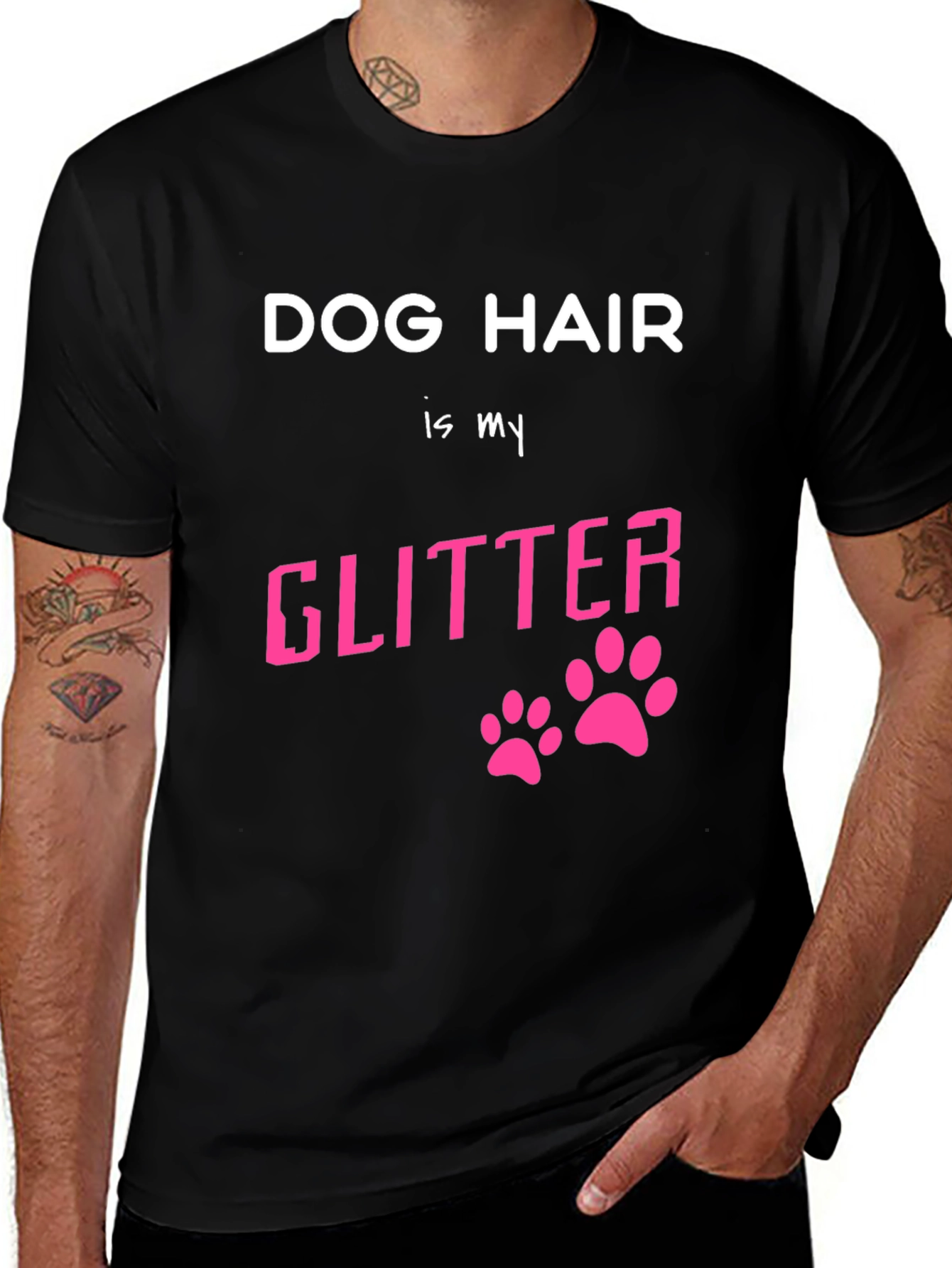 Dog Hair is My Glitter Graphic T-Shirt