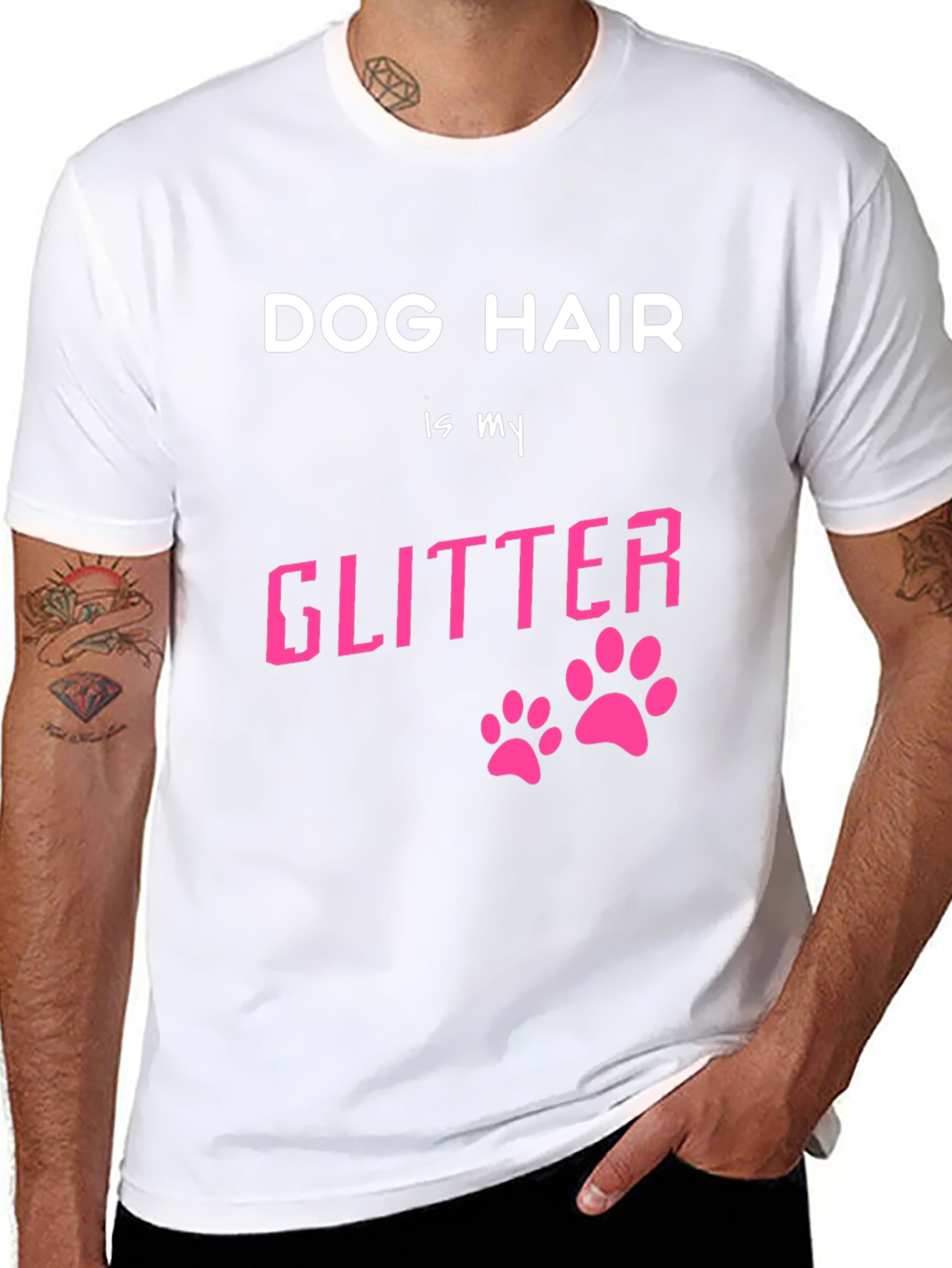 Dog Hair is My Glitter Graphic T-Shirt