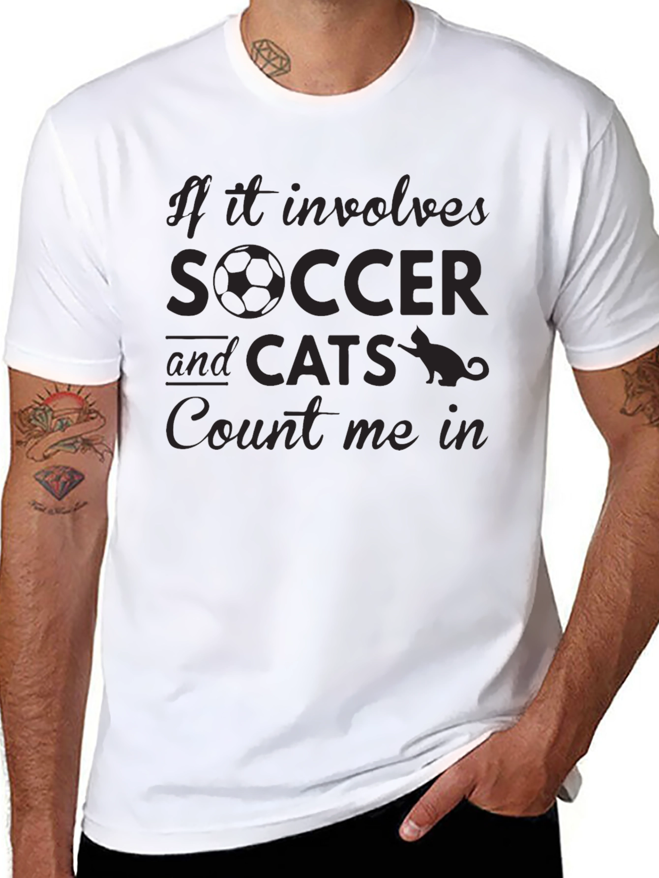 Soccer and Cats T-Shirt