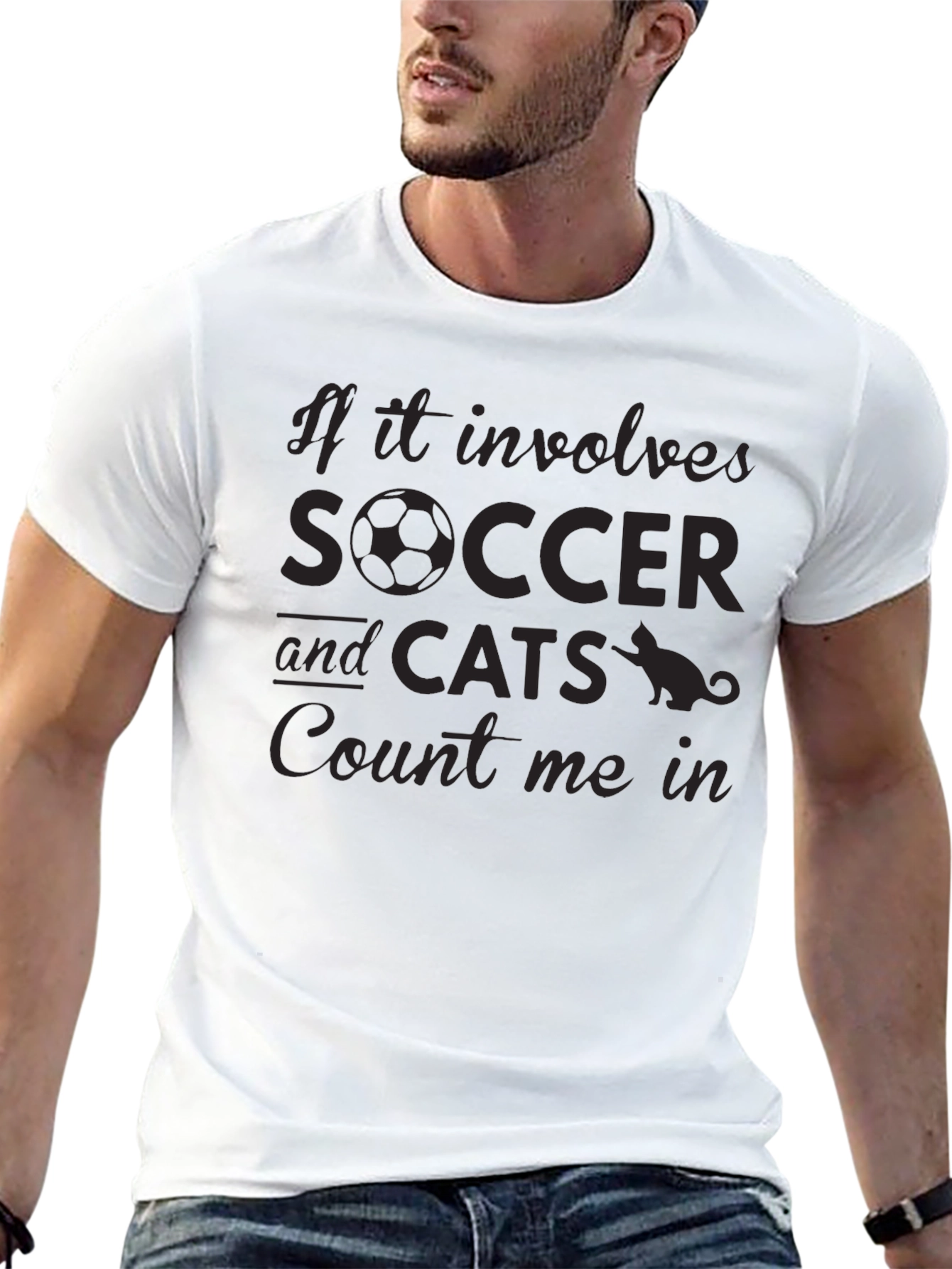 Soccer and Cats T-Shirt