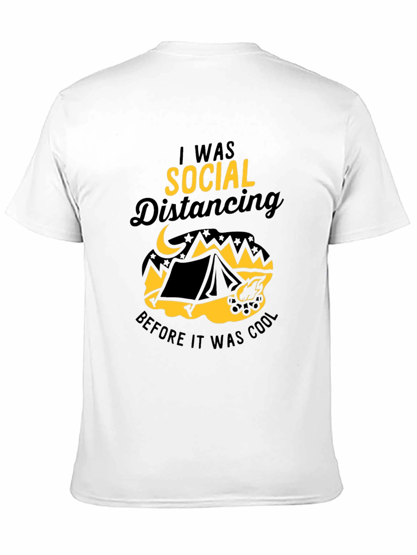 Social Distancing Camping Graphic Tee