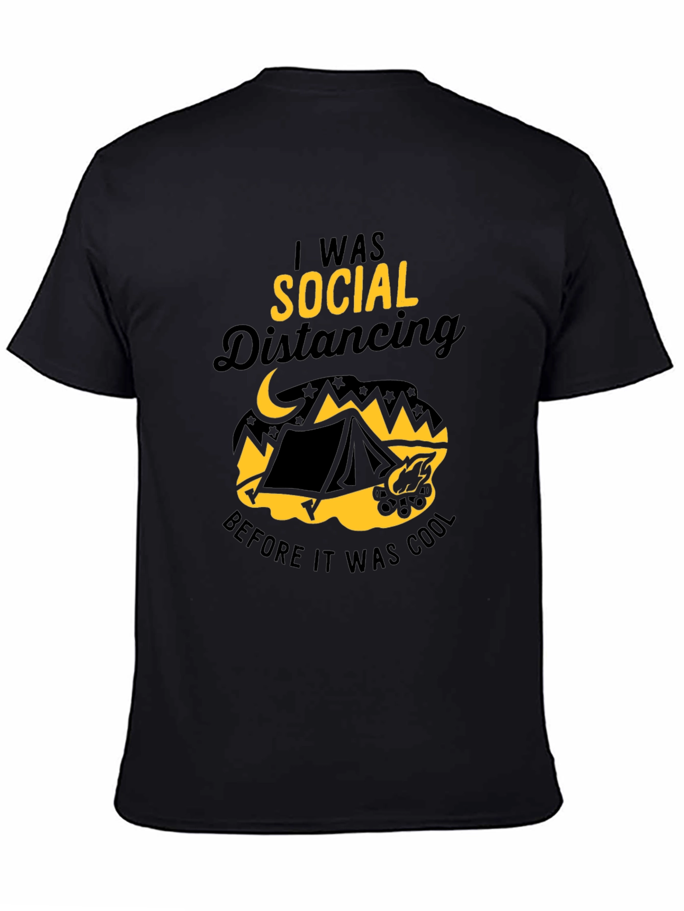 Social Distancing Camping Graphic Tee