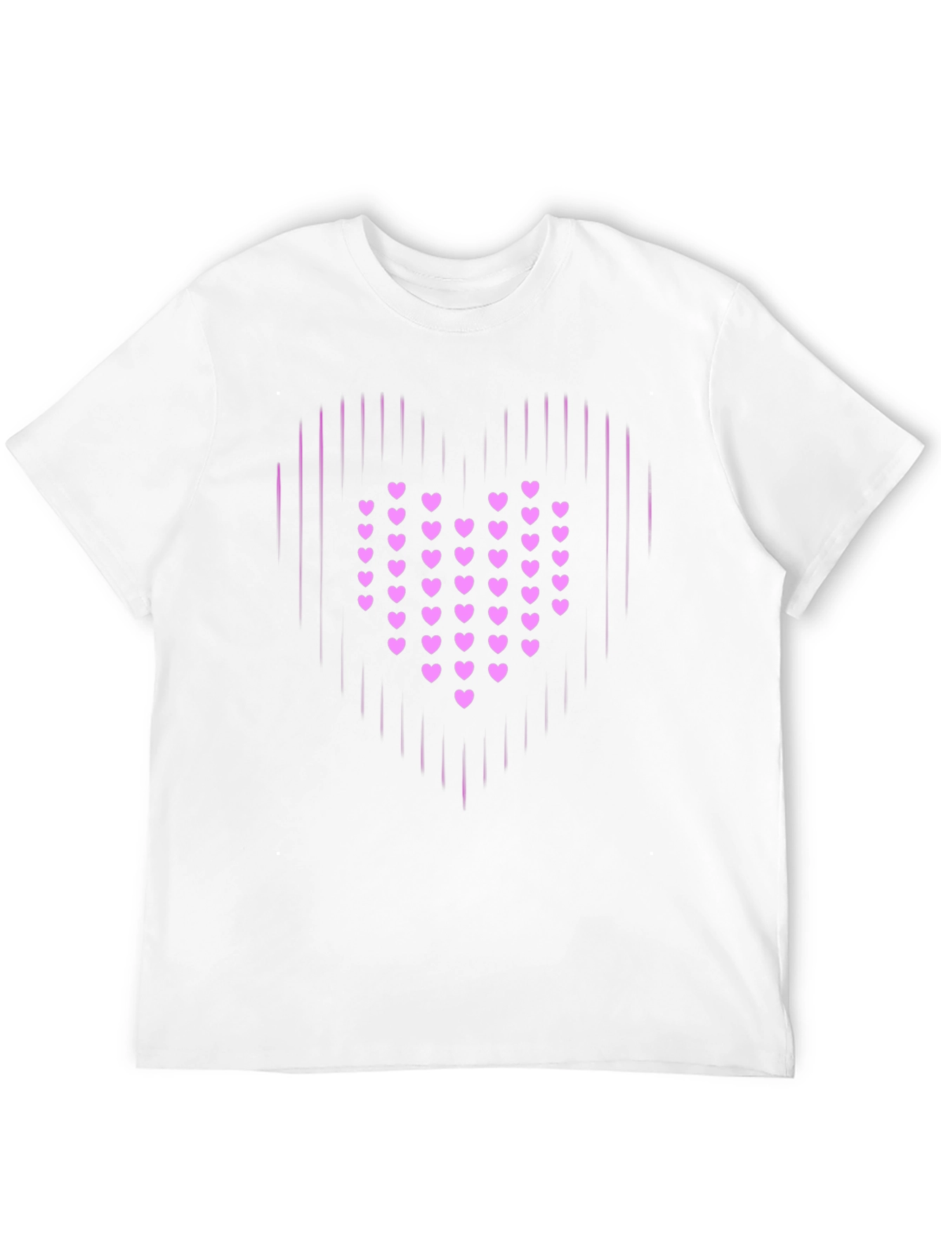 Heart Graphic Print Black T-Shirt