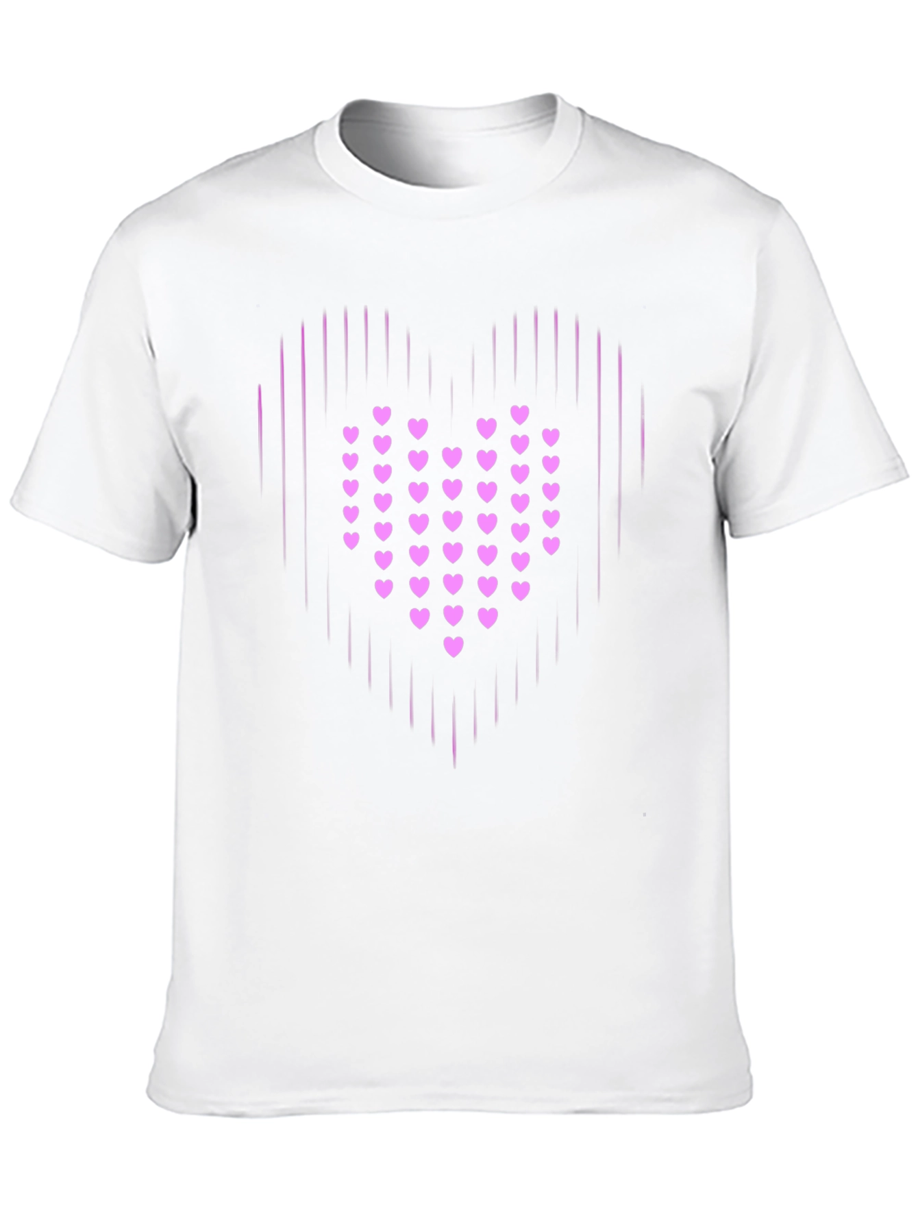 Heart Graphic Print Black T-Shirt