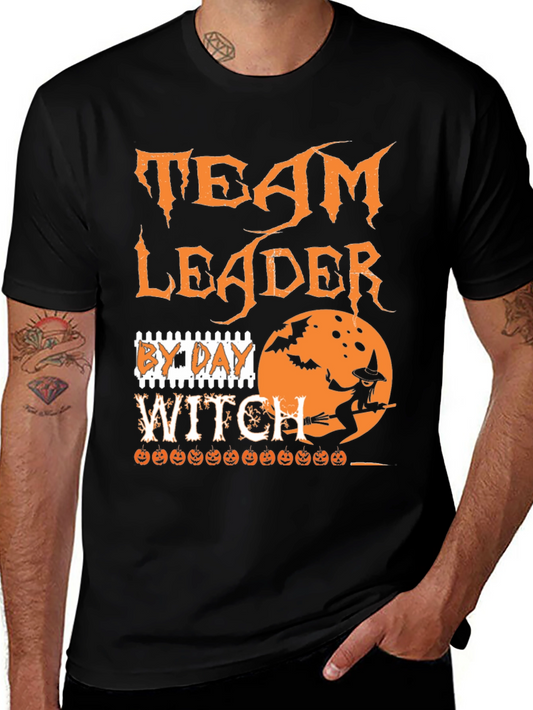 Team Leader By Day Witch Halloween T-Shirt