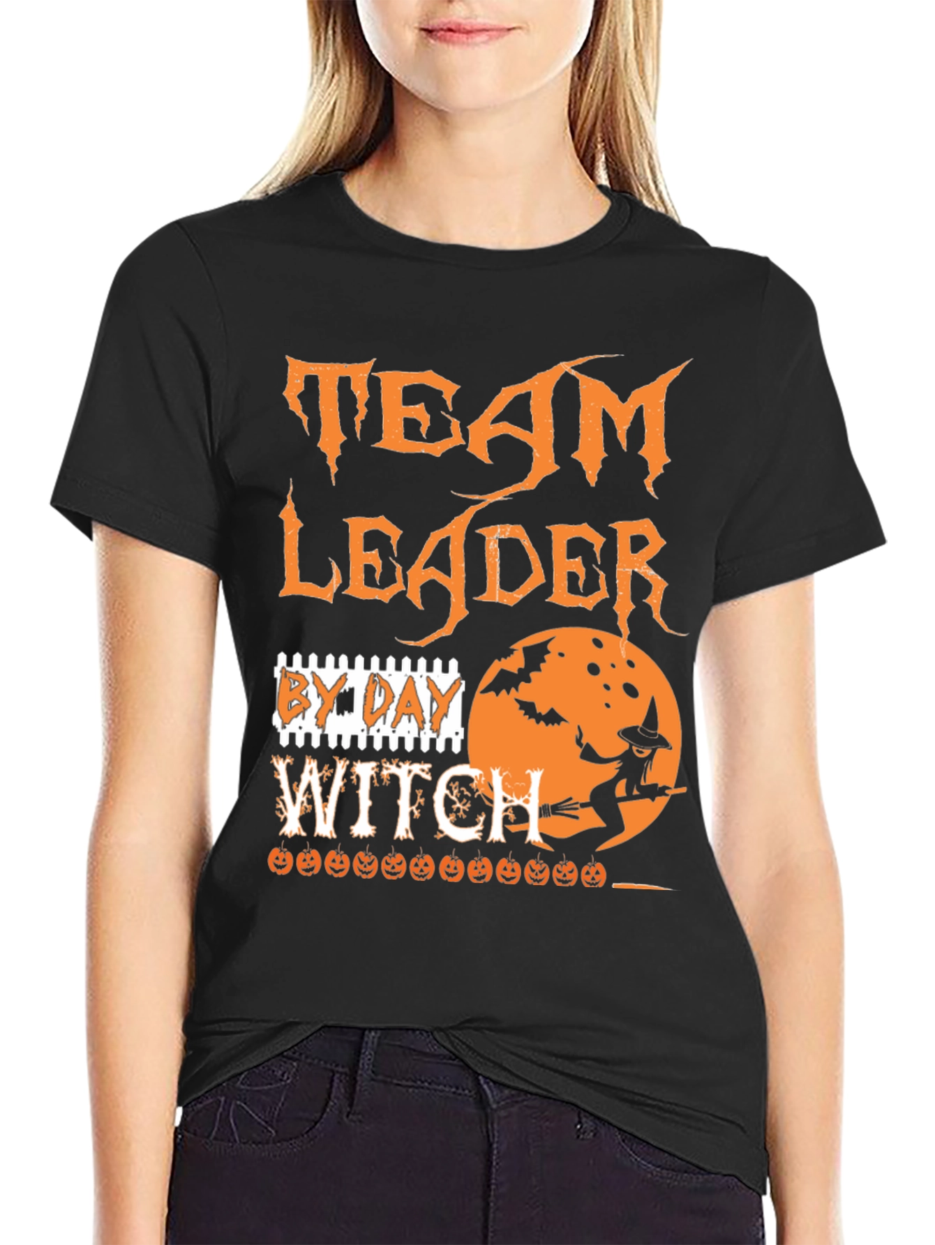 Team Leader By Day Witch Halloween T-Shirt