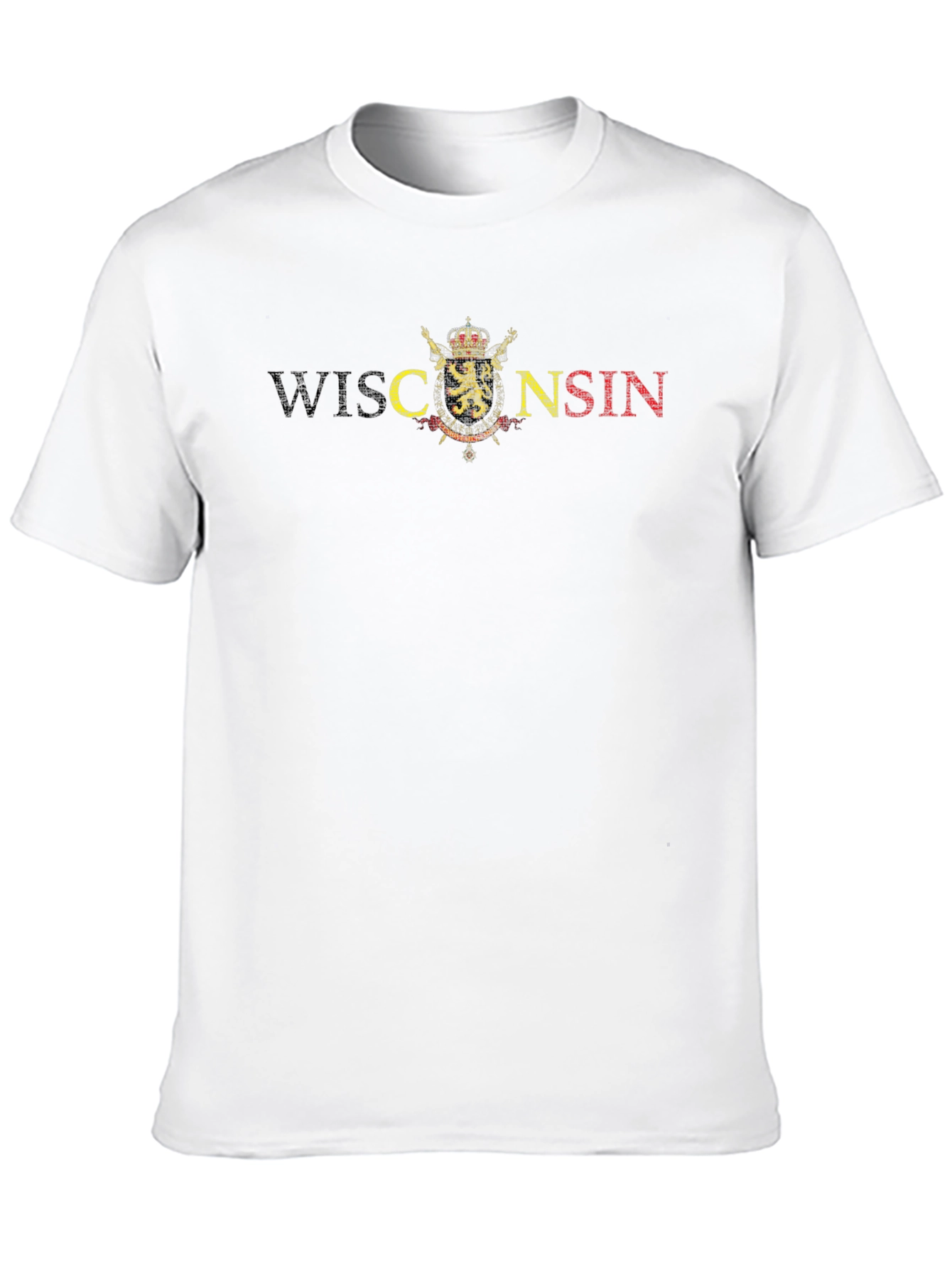 Wisconsin Graphic Print Black T-Shirt