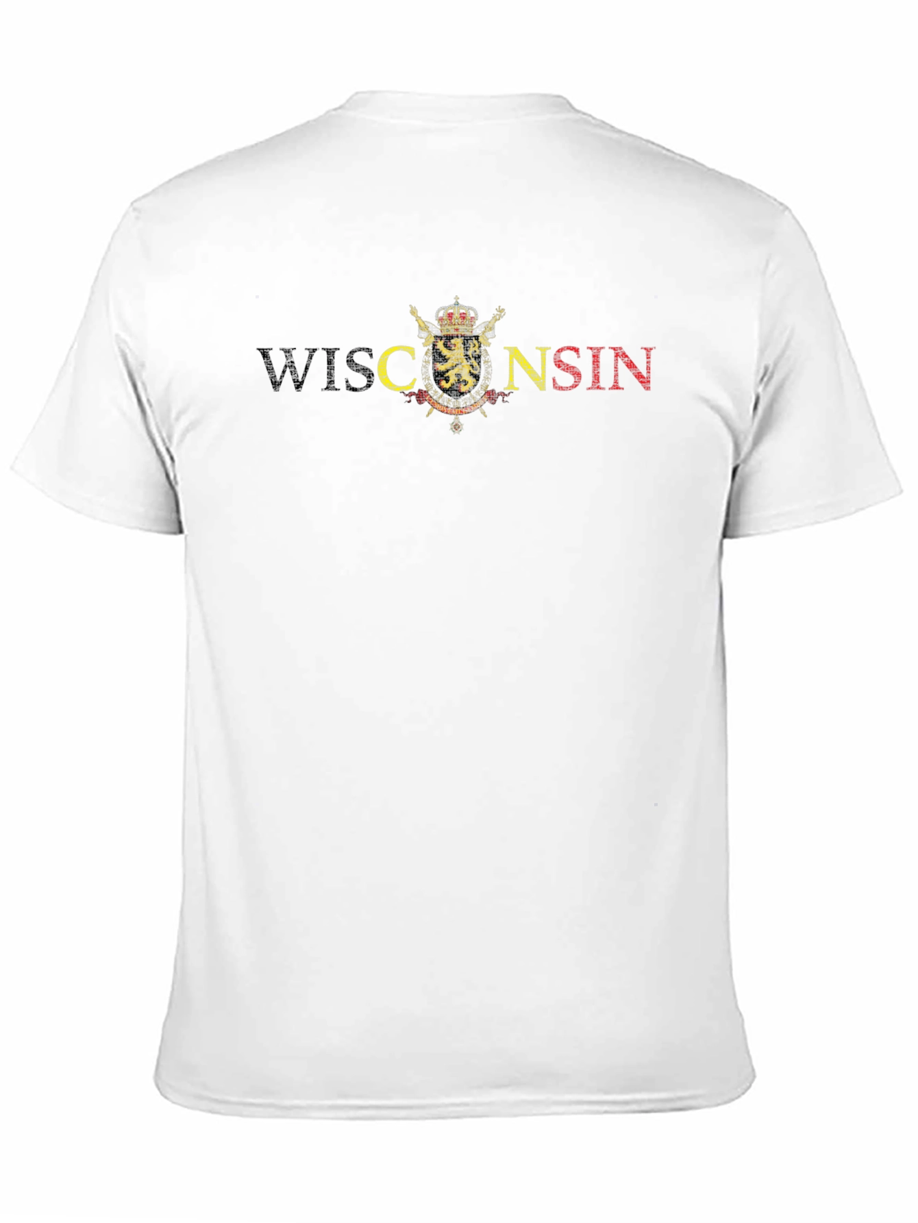 Wisconsin Graphic Print Black T-Shirt