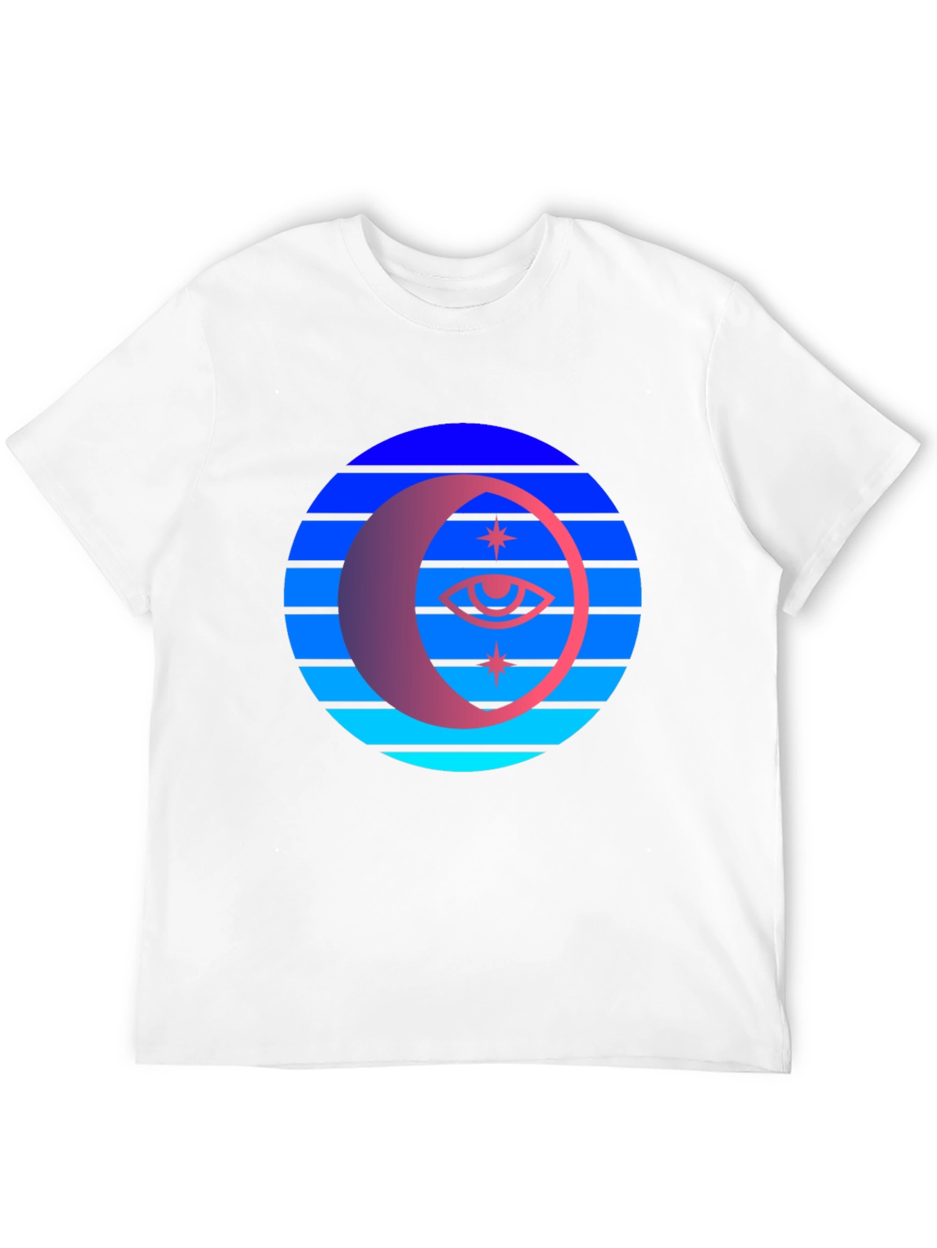 Retro Moon Eye T-Shirt - Unisex Graphic Tee