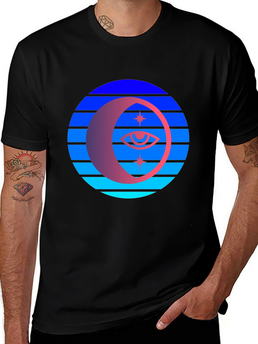 Retro Moon Eye T-Shirt - Unisex Graphic Tee