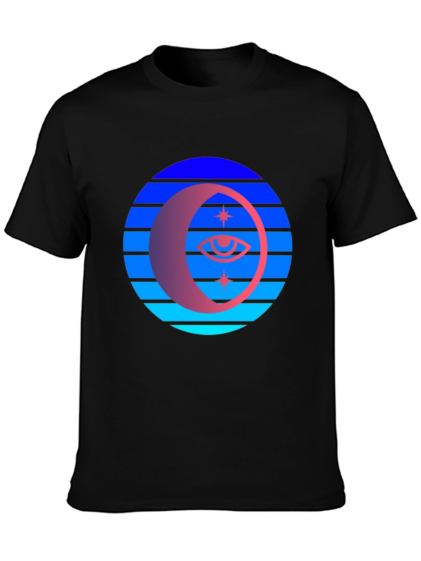 Retro Moon Eye T-Shirt - Unisex Graphic Tee