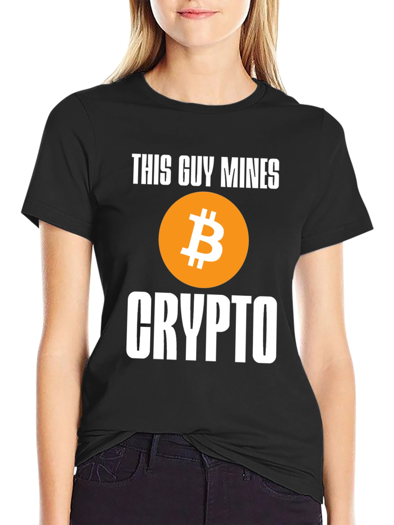 This Guy Mines Crypto Bitcoin T-Shirt