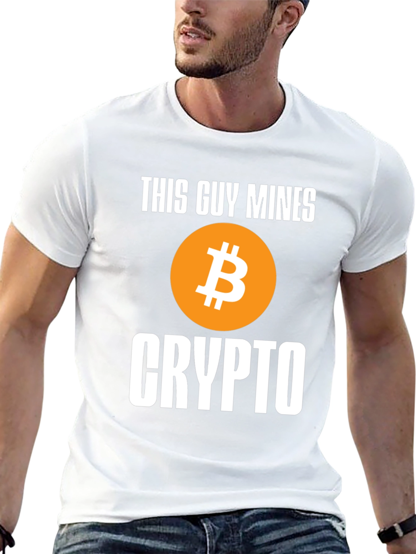 This Guy Mines Crypto Bitcoin T-Shirt