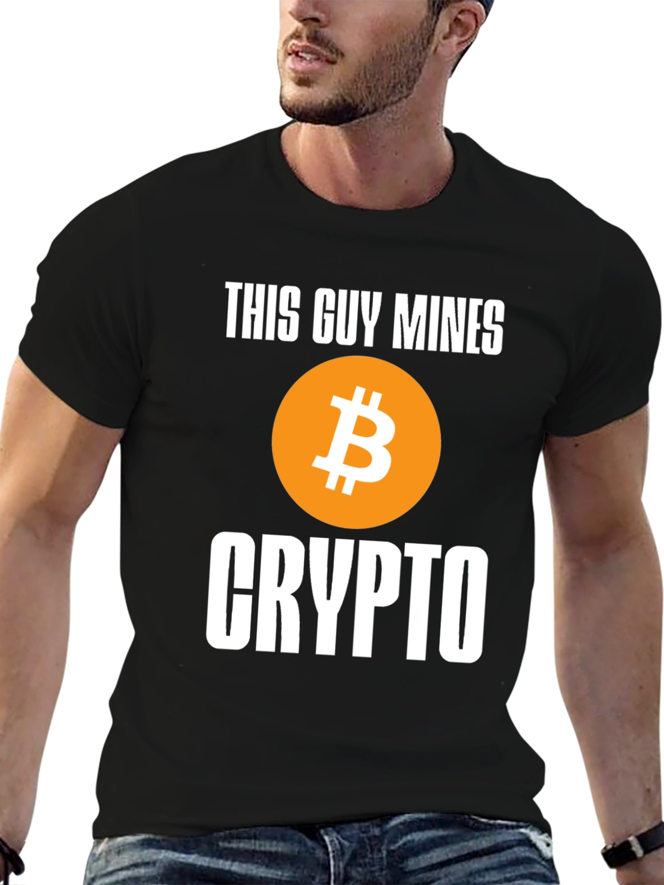 This Guy Mines Crypto Bitcoin T-Shirt