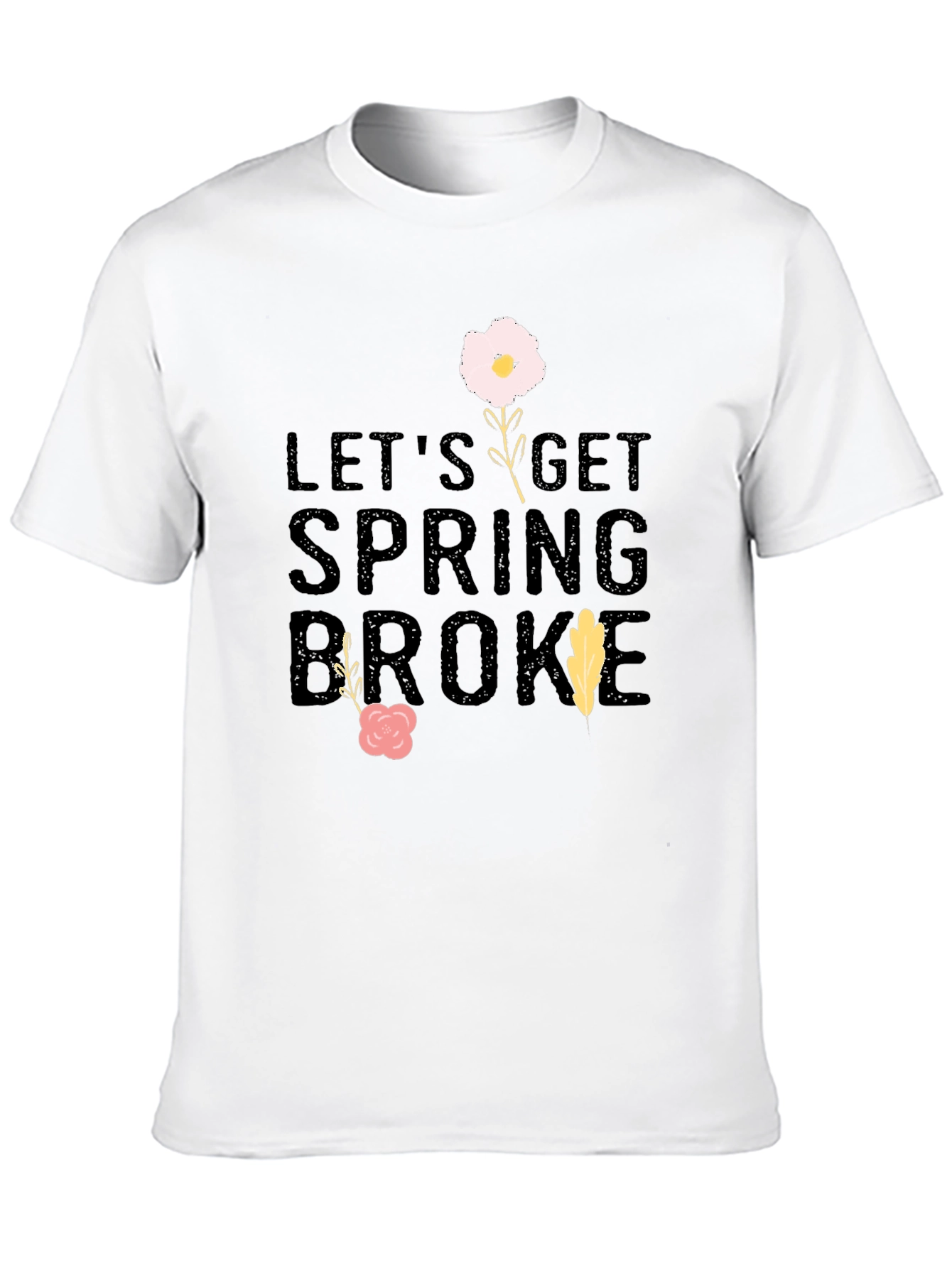 Spring Broke Black Graphic T-Shirt