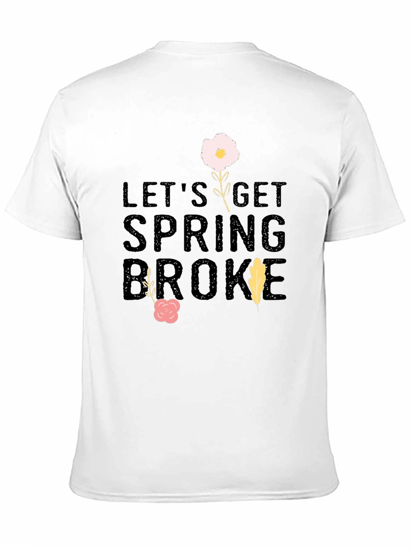 Spring Broke Black Graphic T-Shirt