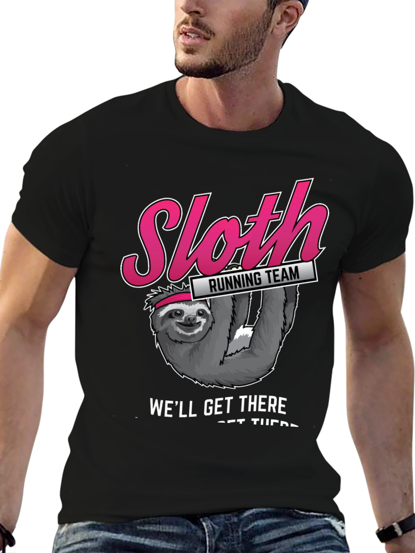 Sloth Running Team T-Shirt - Funny Workout Tee