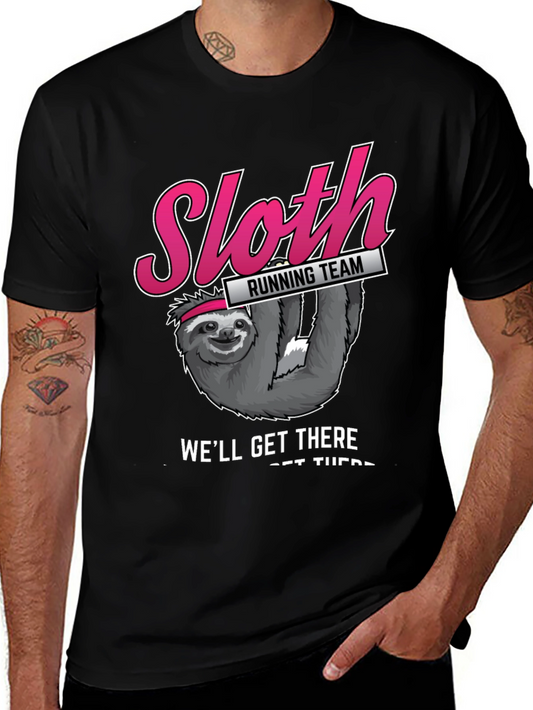 Sloth Running Team T-Shirt - Funny Workout Tee