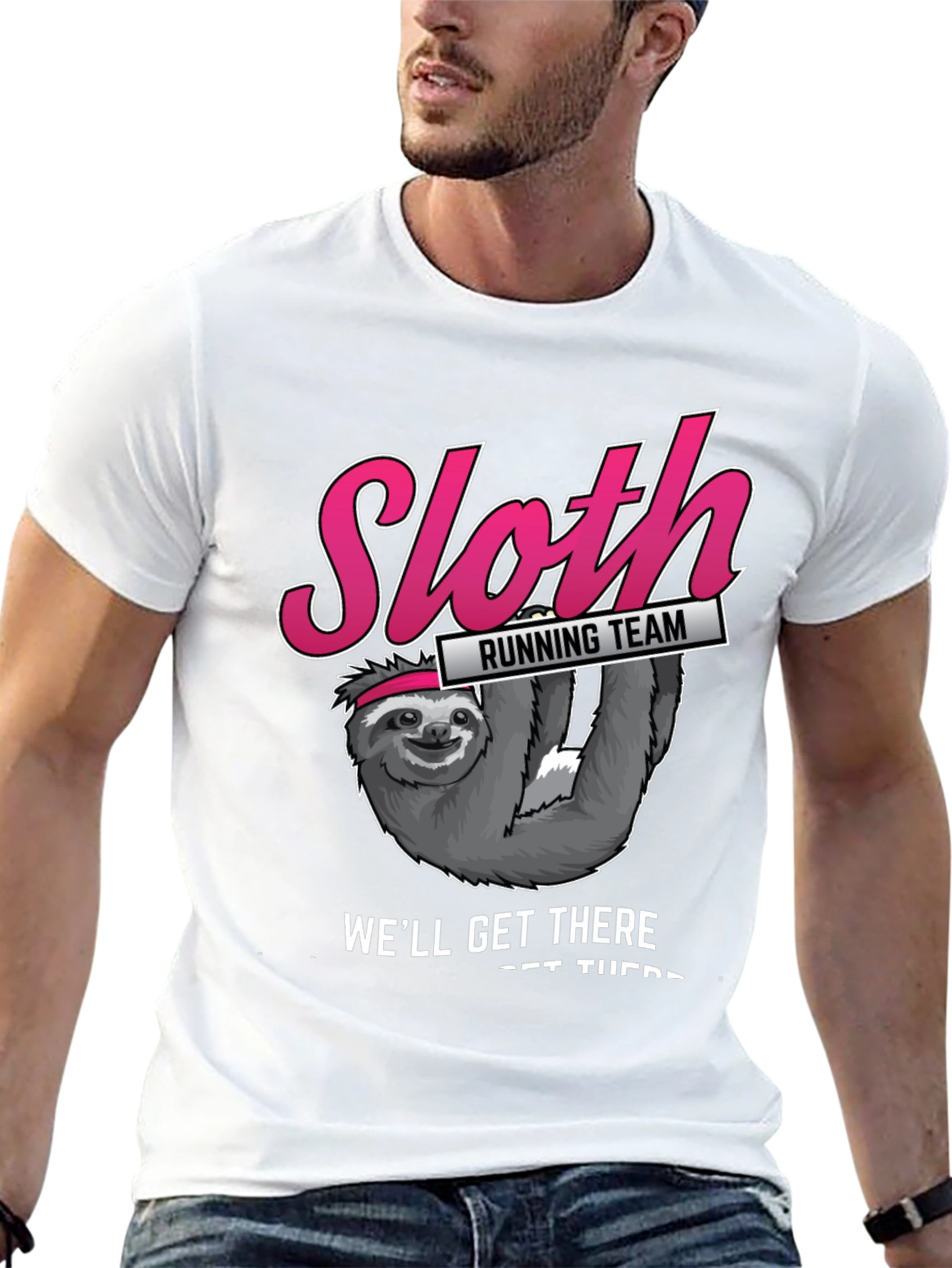Sloth Running Team T-Shirt - Funny Workout Tee