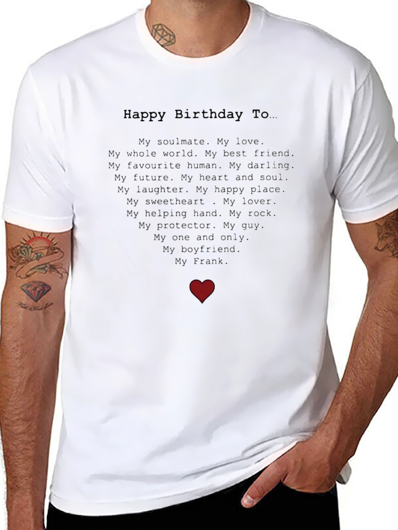 Happy Birthday Frank - Boyfriend Graphic Tee
