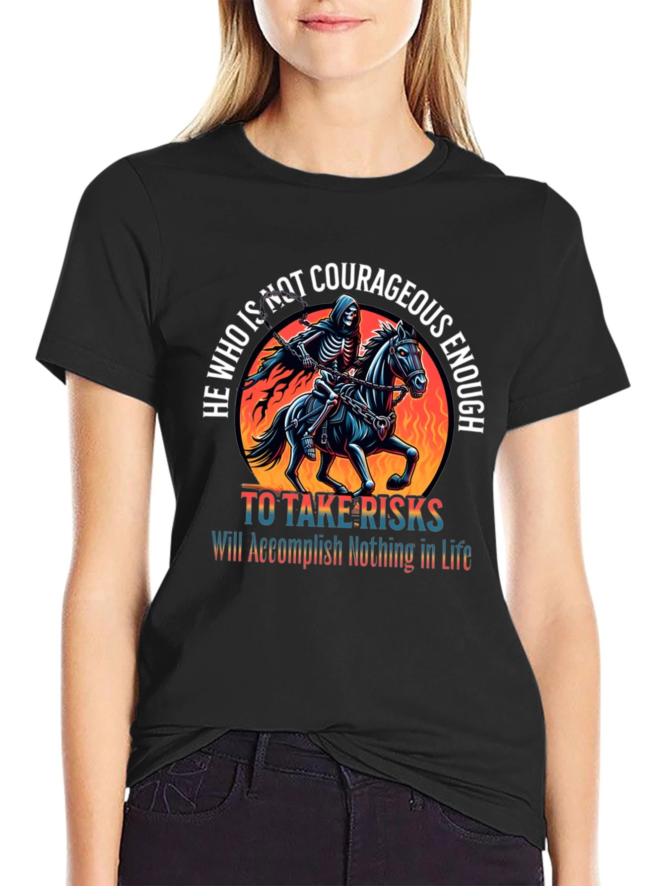 Courageous Reaper Rider Graphic Tee