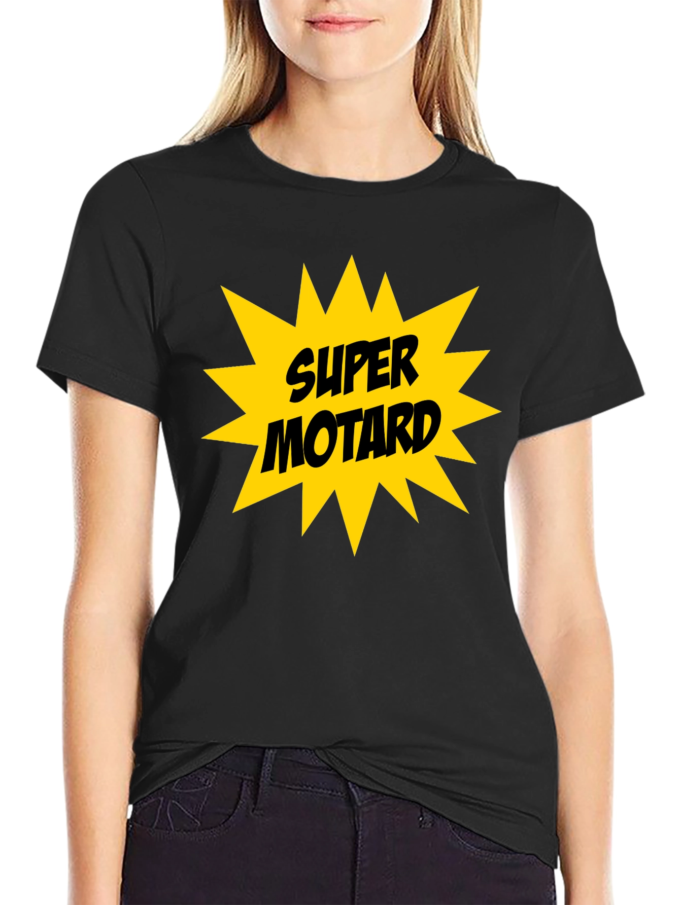 Super Motard T-Shirt - Black Graphic Tee
