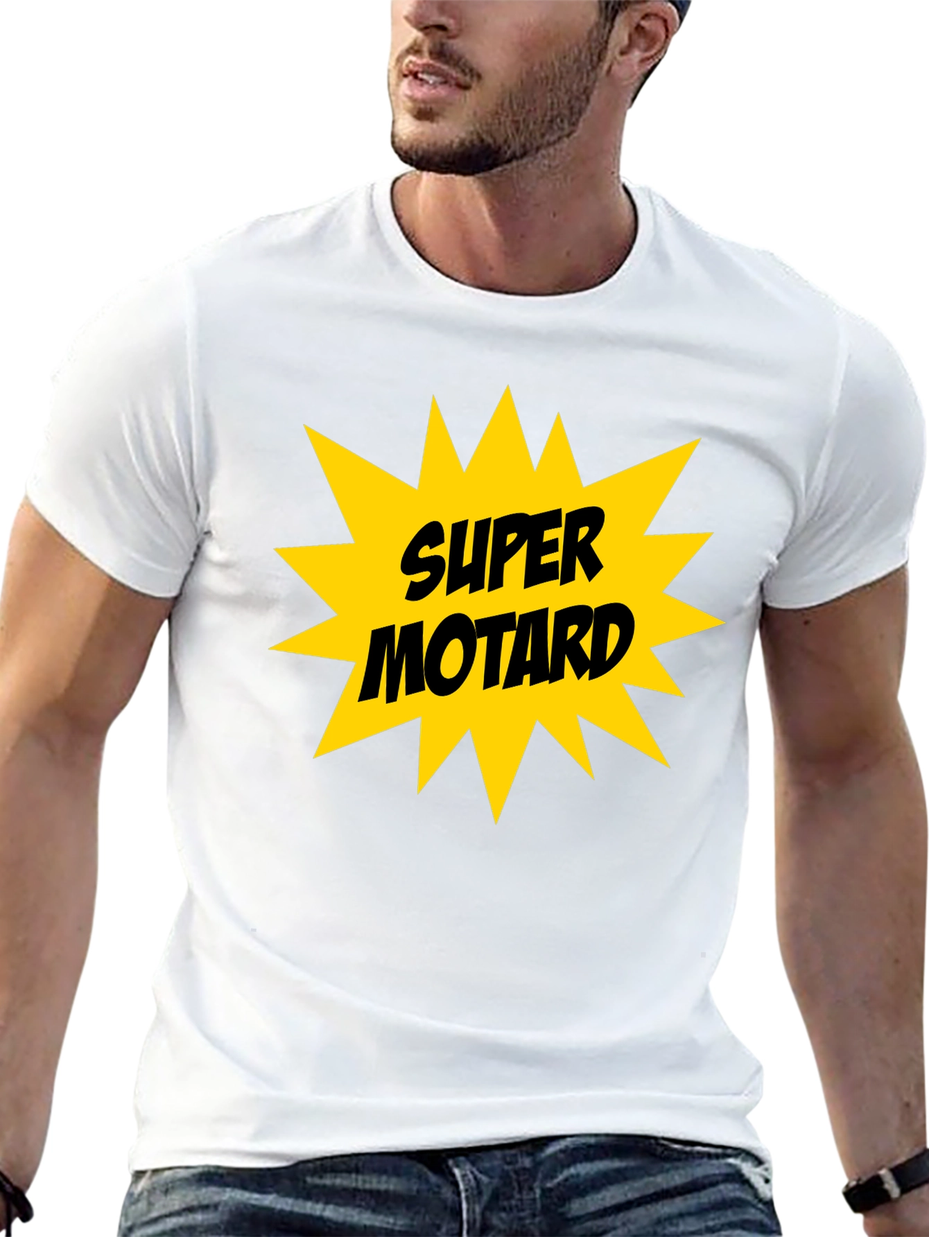 Super Motard T-Shirt - Black Graphic Tee