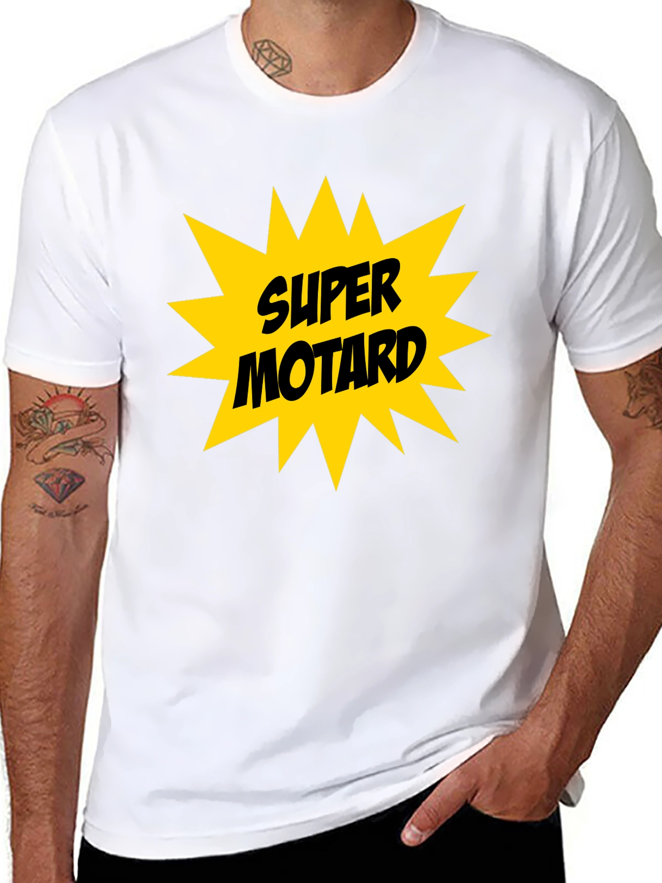 Super Motard T-Shirt - Black Graphic Tee