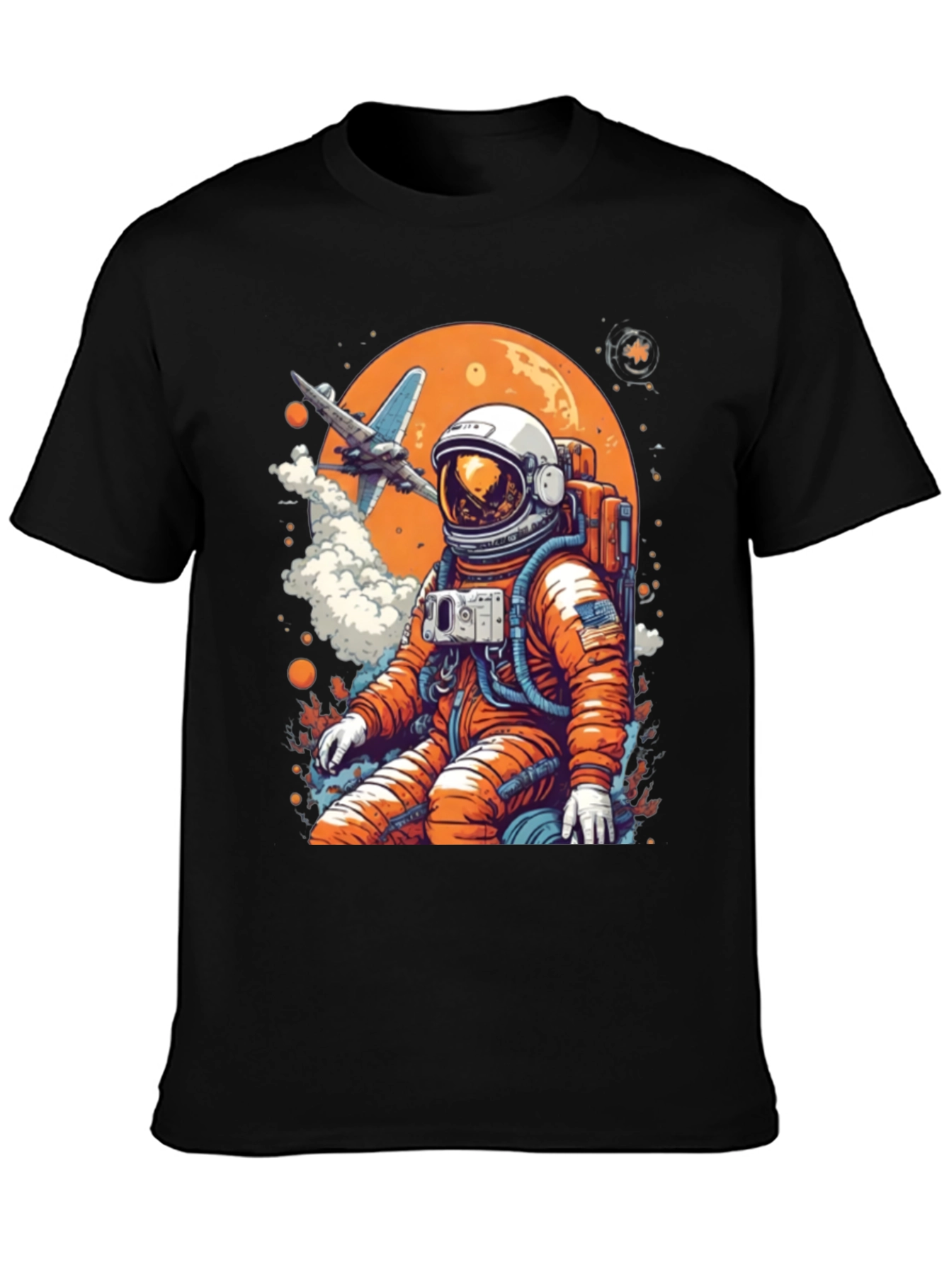 Astronaut in Space Graphic Tee - Black