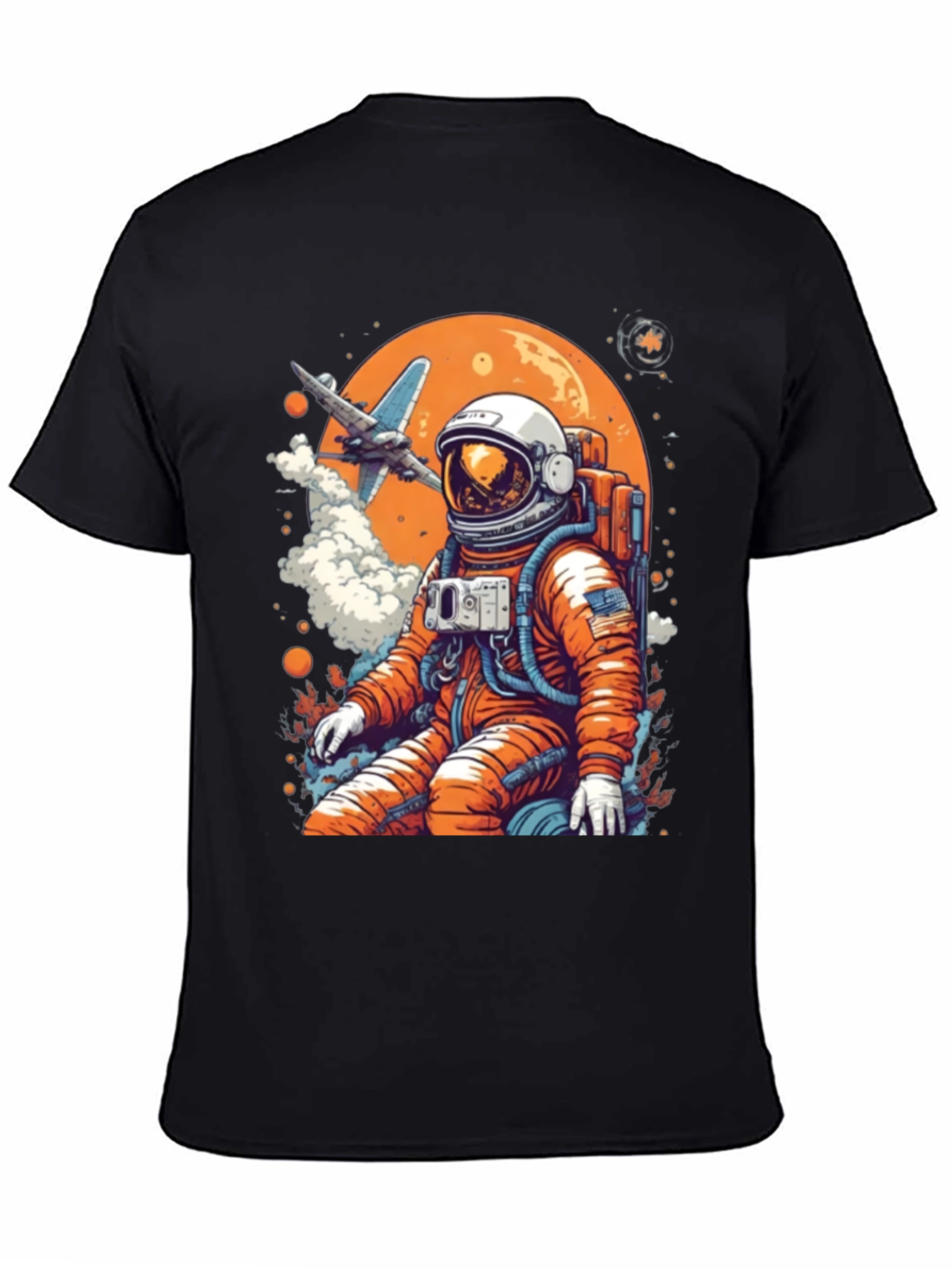 Astronaut in Space Graphic Tee - Black