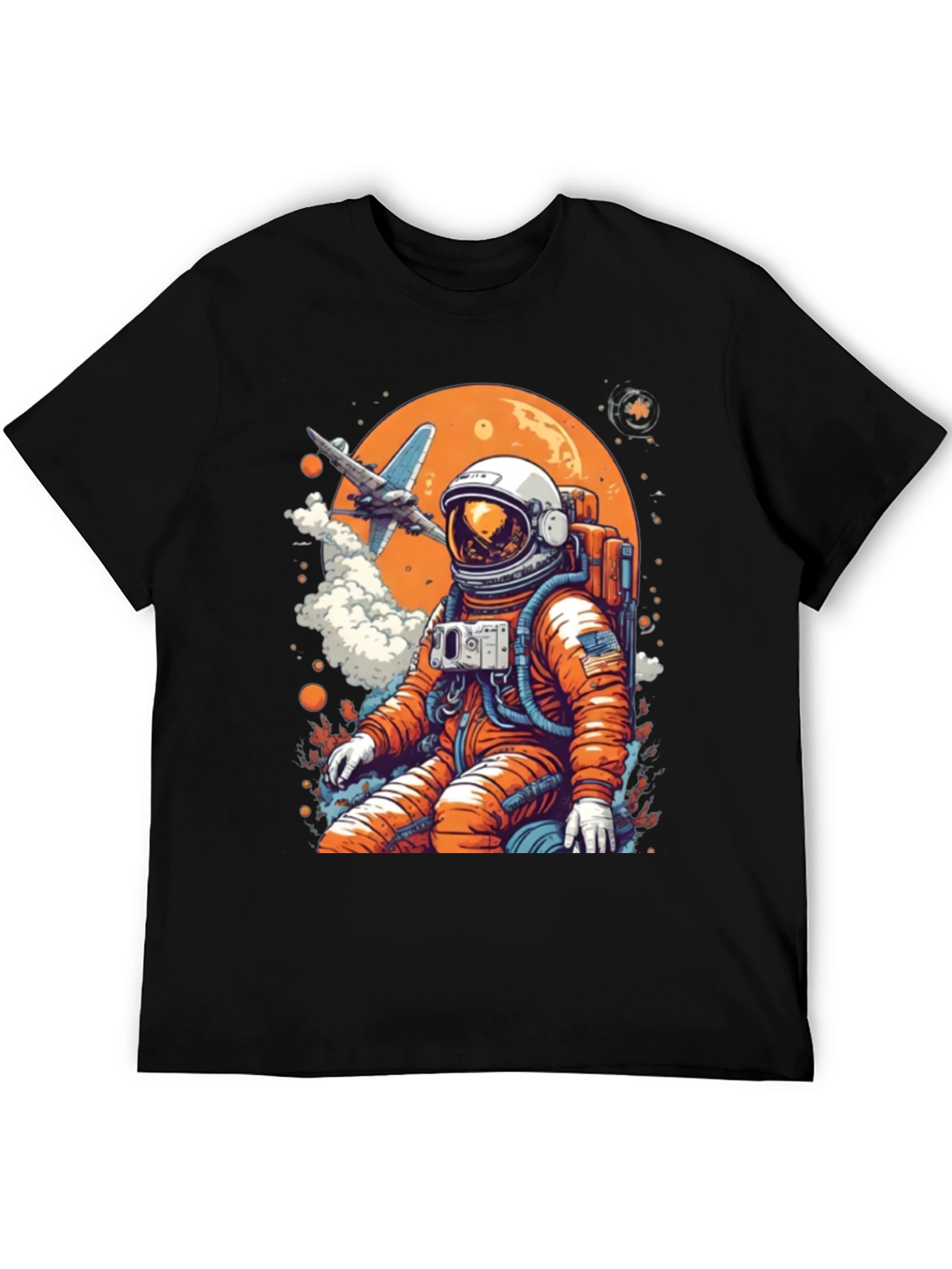 Astronaut in Space Graphic Tee - Black
