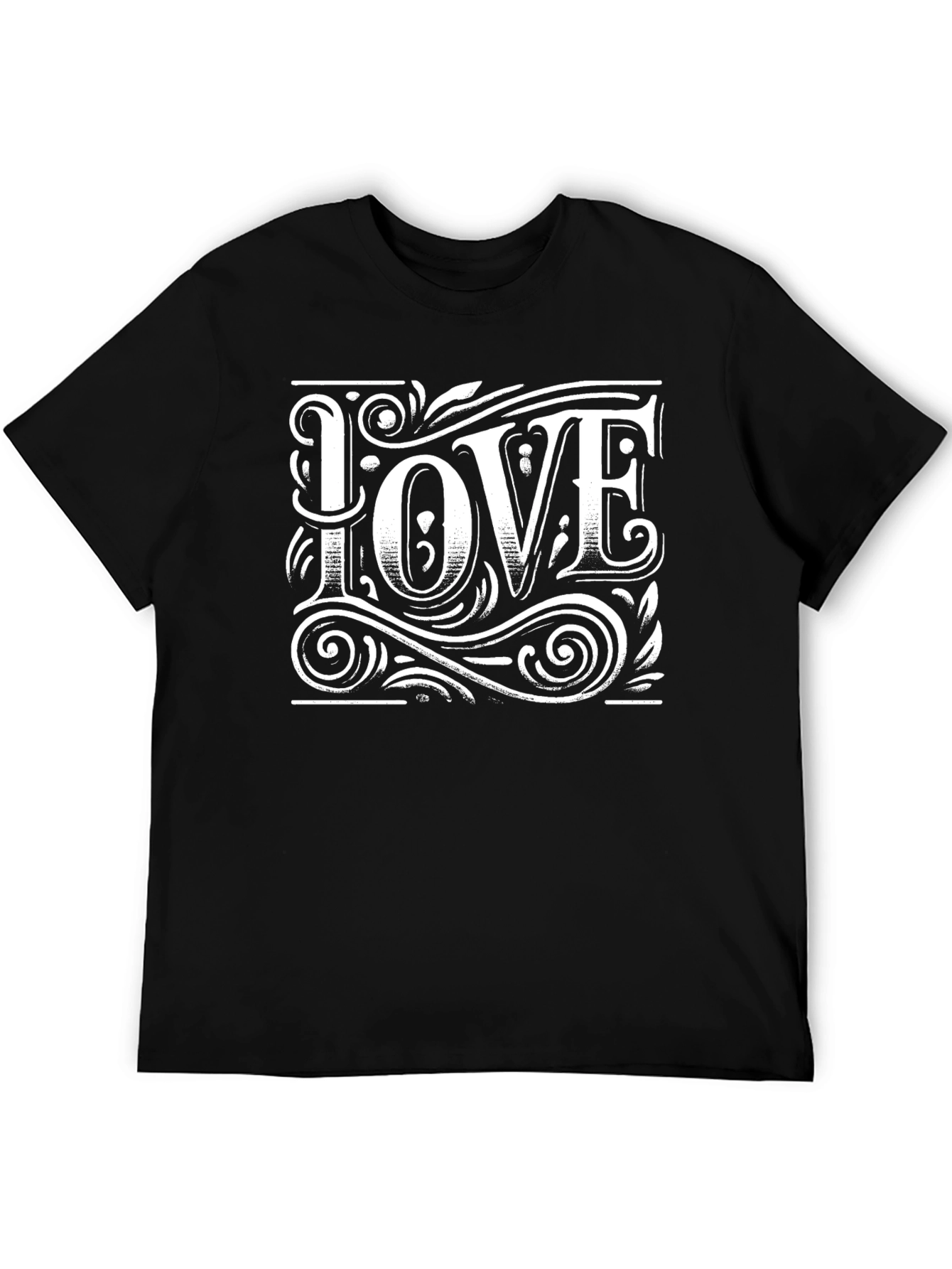Love Graphic Tee - Stylish Unisex Black T-Shirt