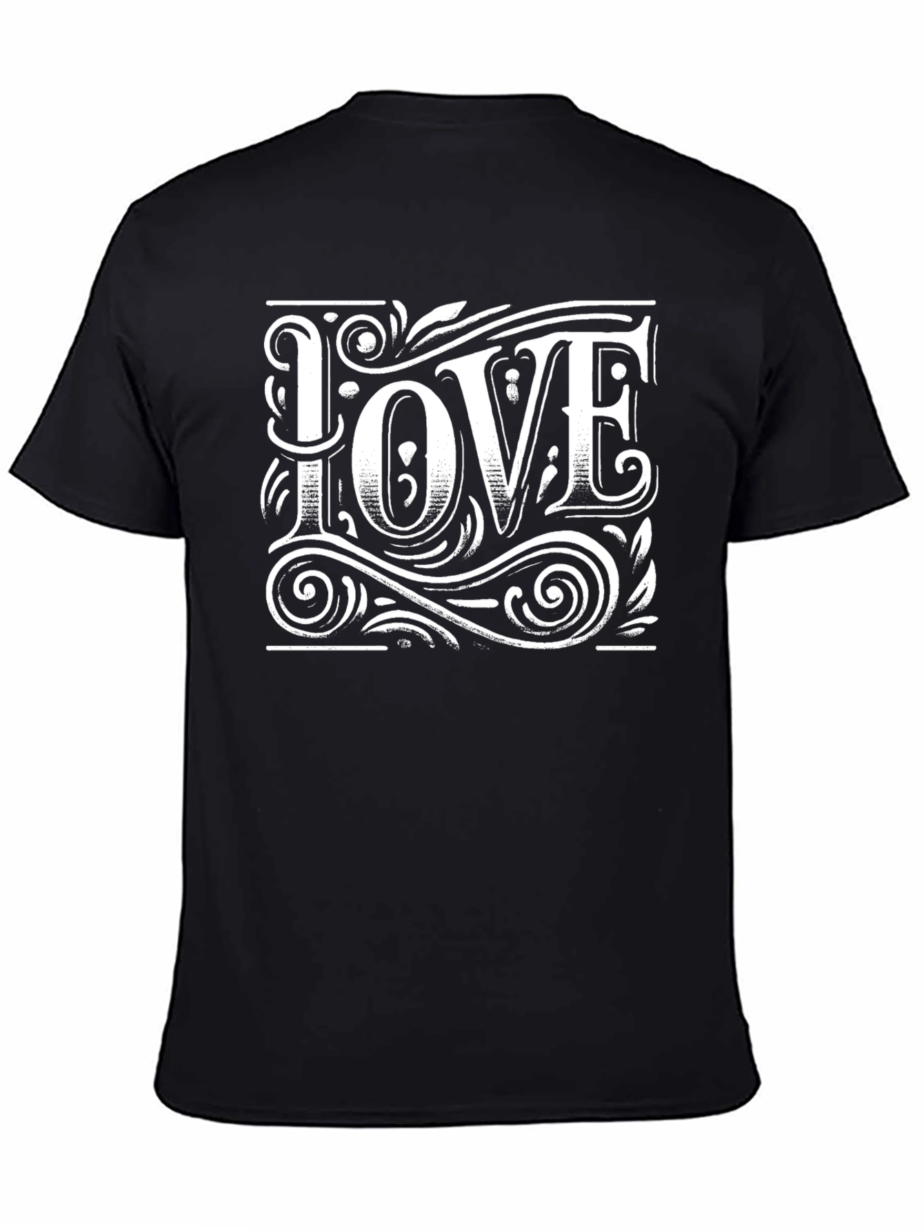 Love Graphic Tee - Stylish Unisex Black T-Shirt
